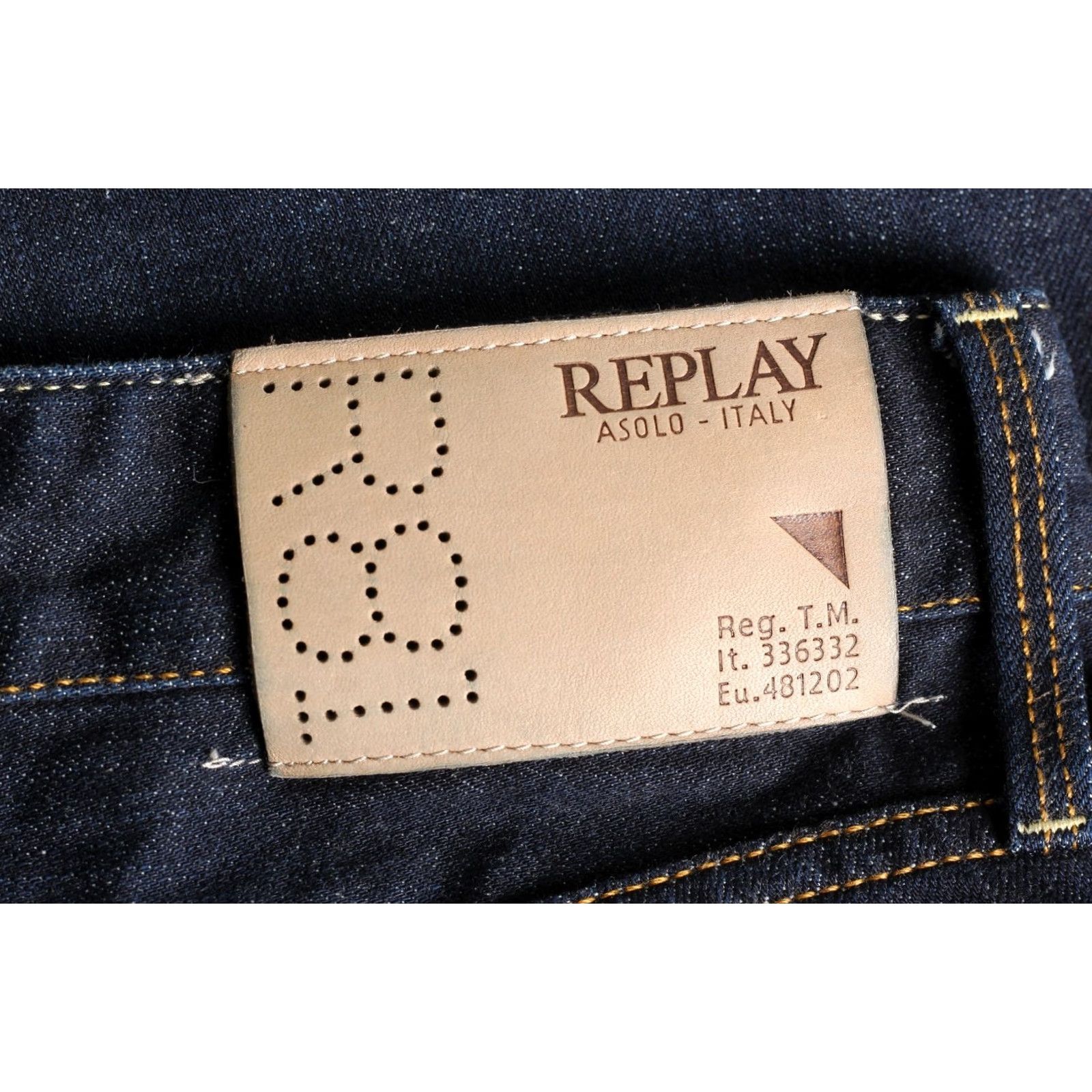 Replay Replay WAITOM Jeans Men Regular Straight DZ7459 Jeans, 30 W 32 L, Blue, 5-Pocket Denim, Cotton, Mid Rise, Belt Loops, Button Closure, Vintage No Size US 30 / EU 46 - 5 Thumbnail