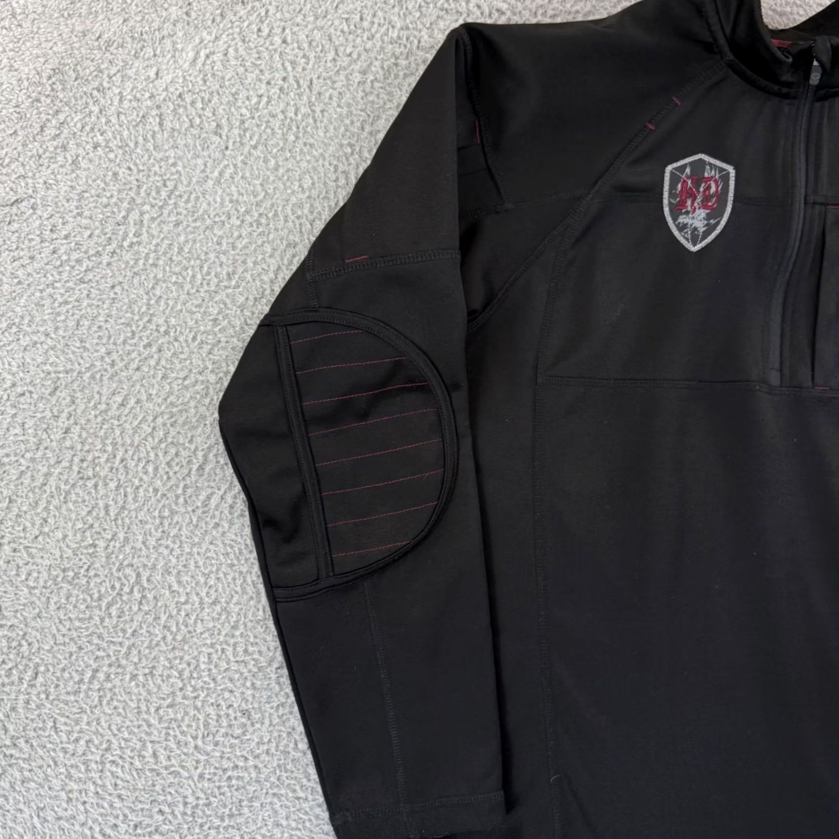 Harley Davidson Harley-Davidson Shirt Mens Large Black Performance Quarter Zip Riding Motorcycle Size US L / EU 52-54 / 3 - 4 Thumbnail