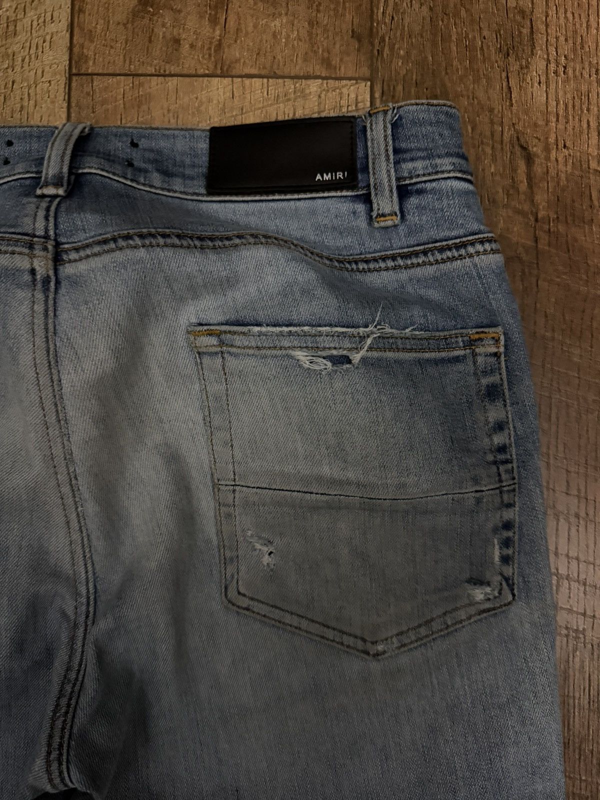Amiri Amiri Stack Jean Blue Size US 32 / EU 48 - 2 Thumbnail