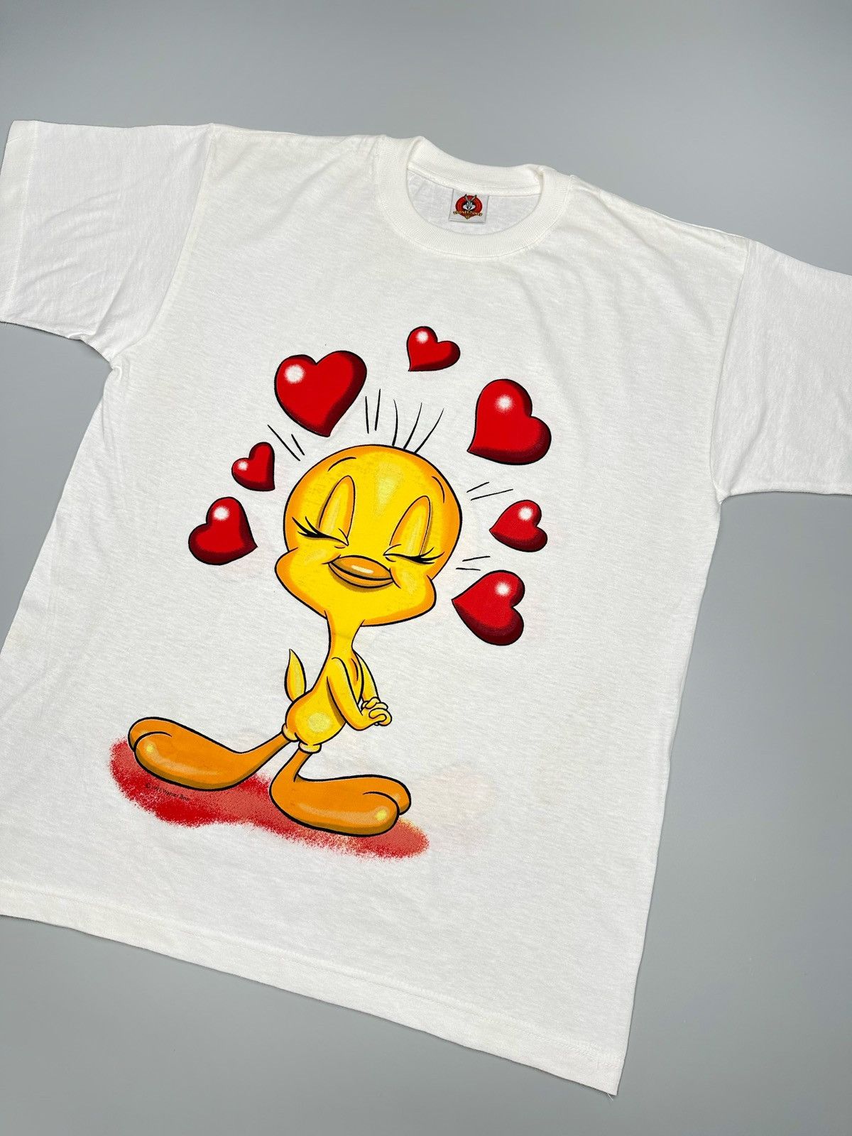 Warner Bros Vintage 1997’s Looney Tunes Tweety Tee Size US L / EU 52-54 / 3 - 3 Thumbnail