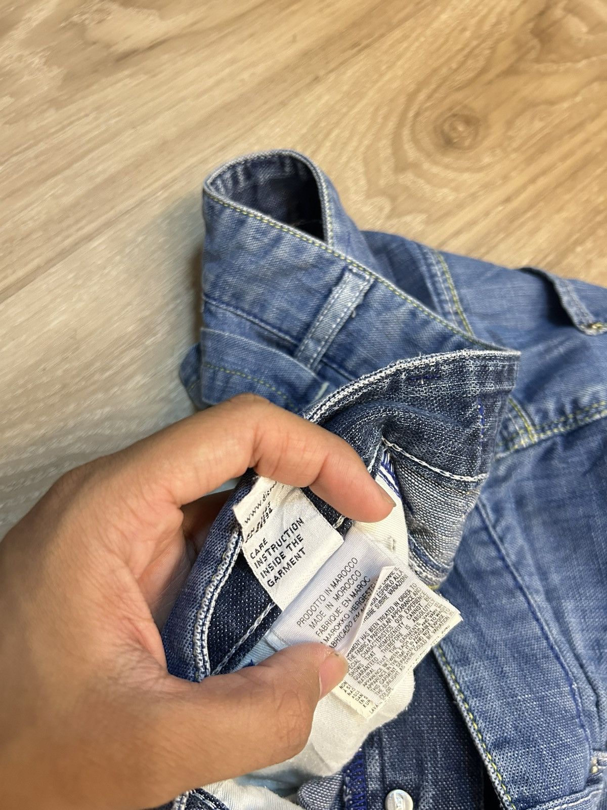 Diesel Vintage Diesel Distressed Baggy Flare Denim Pants Cinch Back Size US 33 - 9 Thumbnail