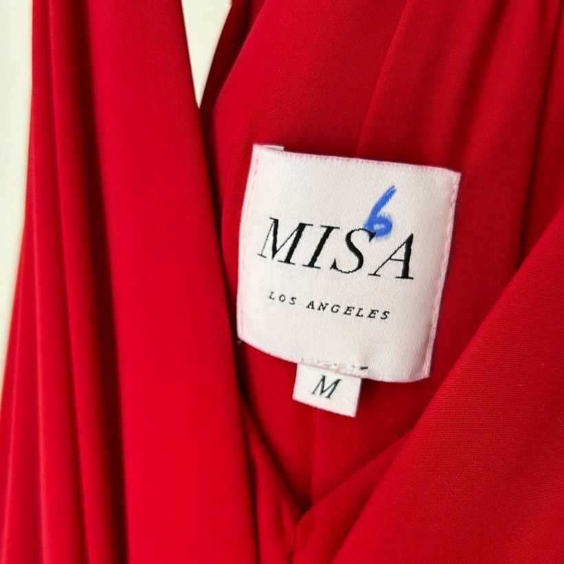 MISA Los Angeles Gorgeous Misa Los Angeles Vibrant Red Maxi Dress Size M / US 6-8 / IT 42-44 - 2 Thumbnail