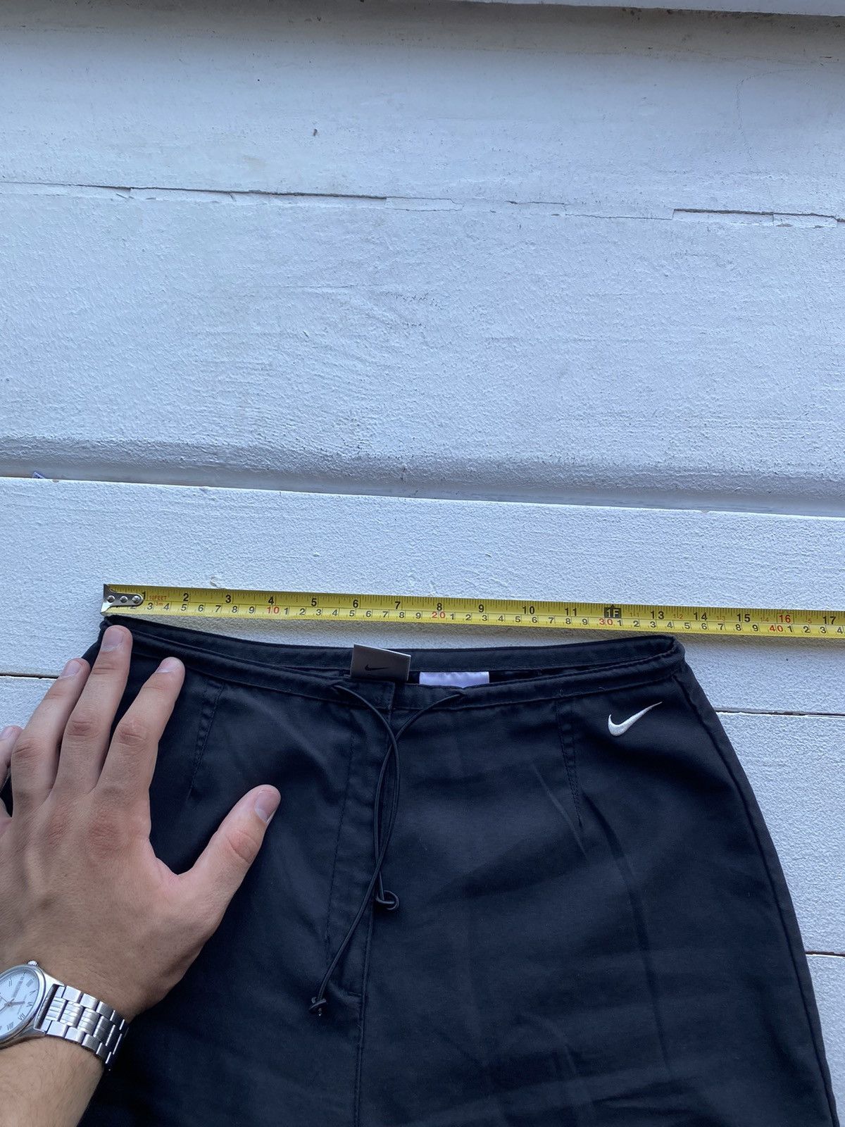 Nike 🔥Nike VNTG Baggy Relaxed Faded Black Sweatpants womens Small Size 27" / US 4 / IT 40 - 5 Thumbnail