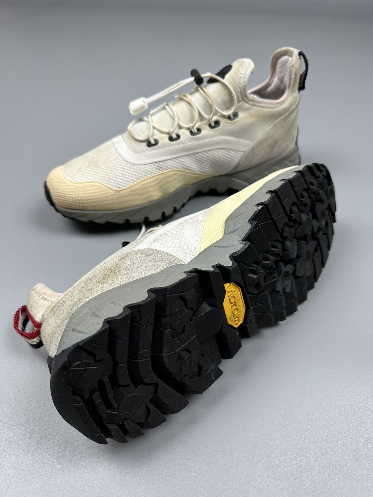 Moncler Moncler Sneakers Nylon/Suede Vibram White Mens Size US 9 / EU 42 - 4 Thumbnail