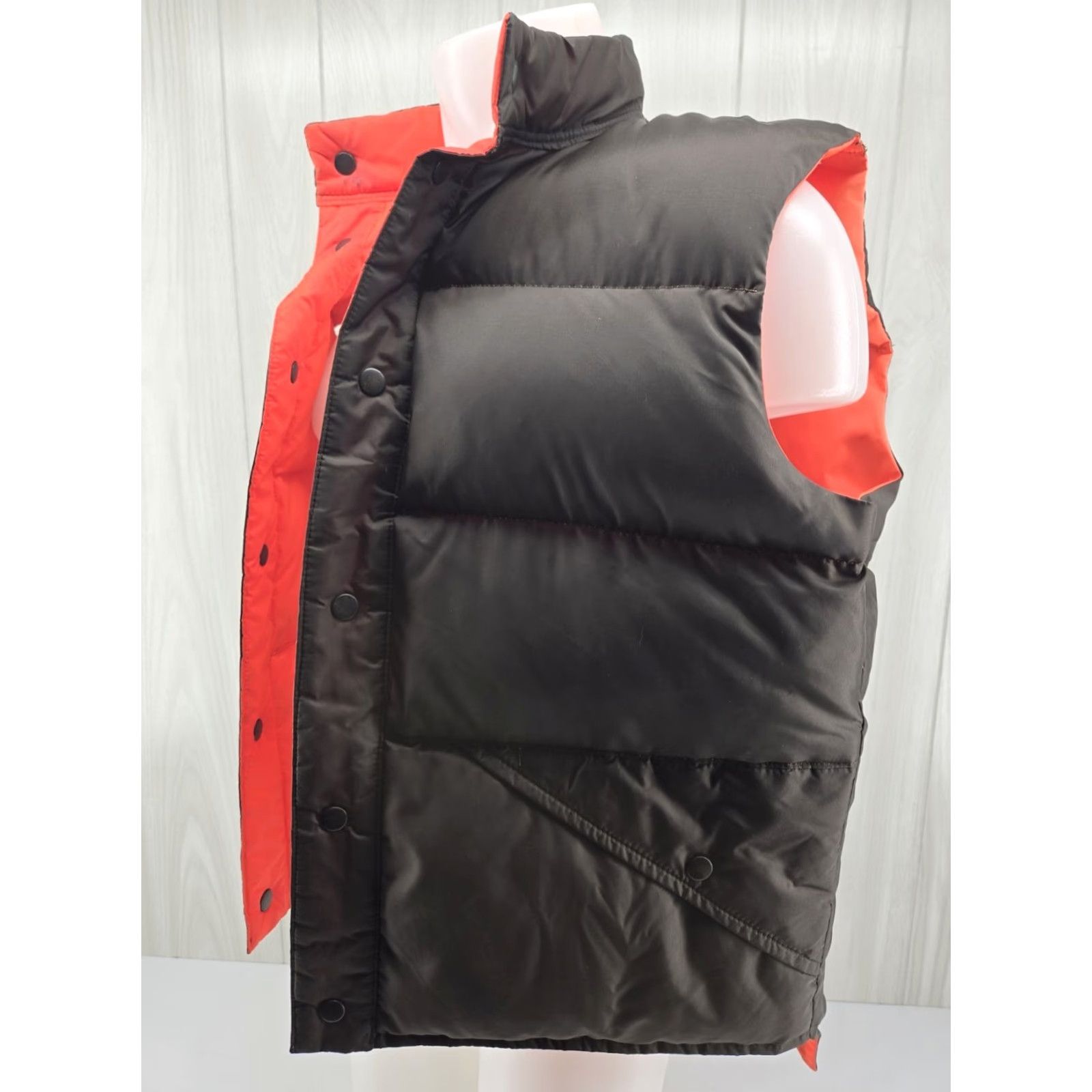 Vintage Vintage Comfy Vest Men L Reversible Brown Orange Goose Down Snap Puffer 80s Outdoor Size US L / EU 52-54 / 3 - 3 Thumbnail
