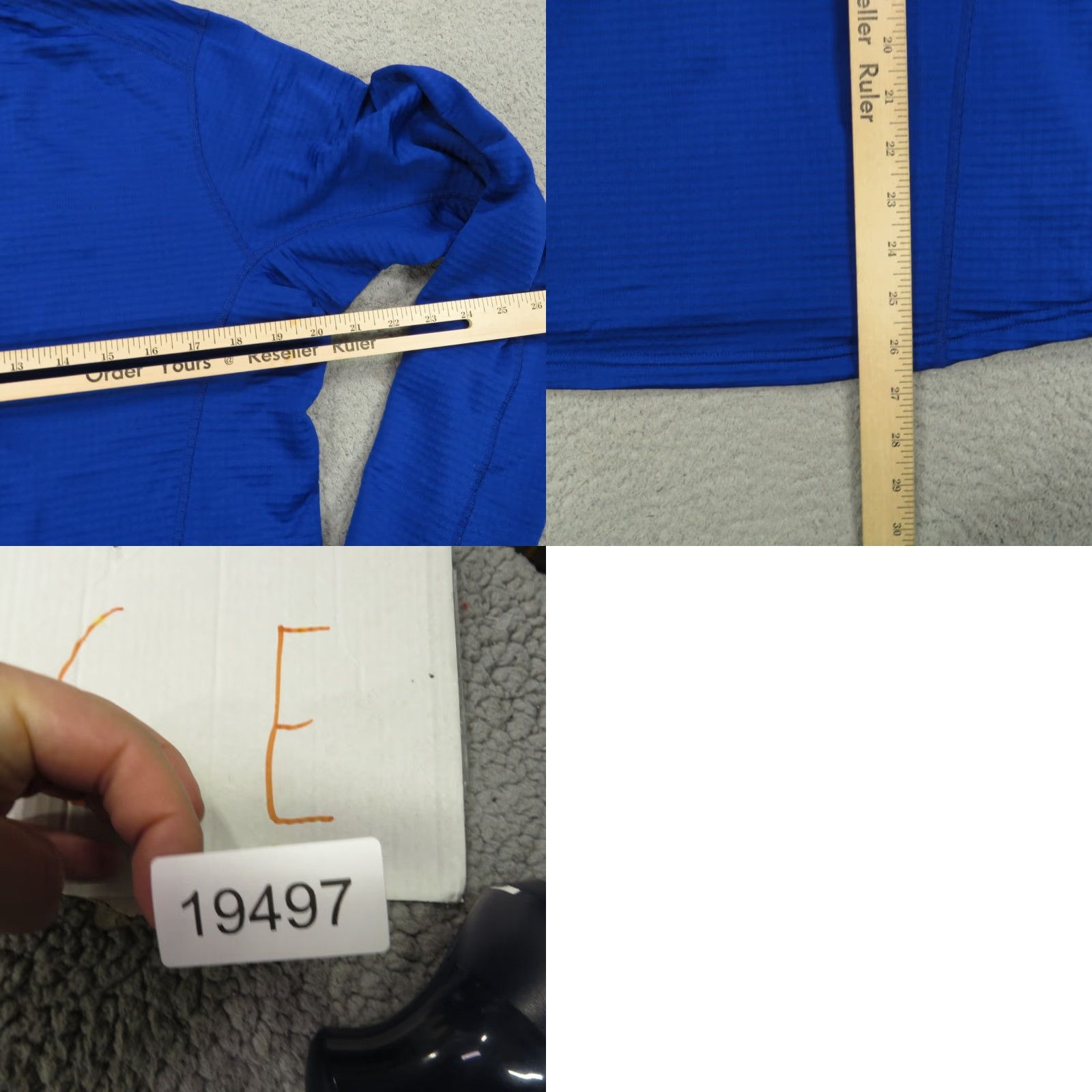 Outdoor Research Outdoor Research Jacket Mens Medium Blue 1/4 Zip Tech Grid Thermal Fleece Waffle Size US M / EU 48-50 / 2 - 9 Thumbnail