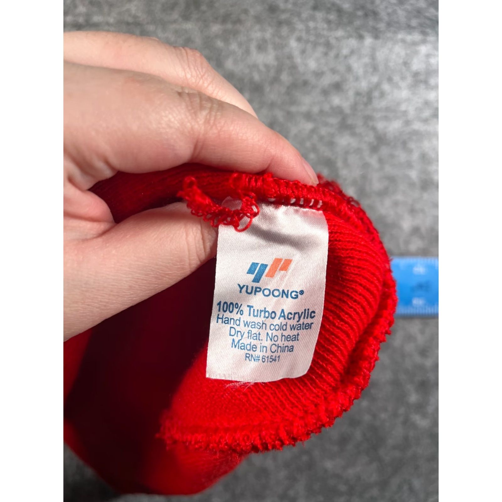 Vintage NASA Beanie Toque Hat Adult One Size Red Knit Acrylic Embroidered Ski Brand: Yupoong Unisex Size ONE SIZE - 7 Thumbnail