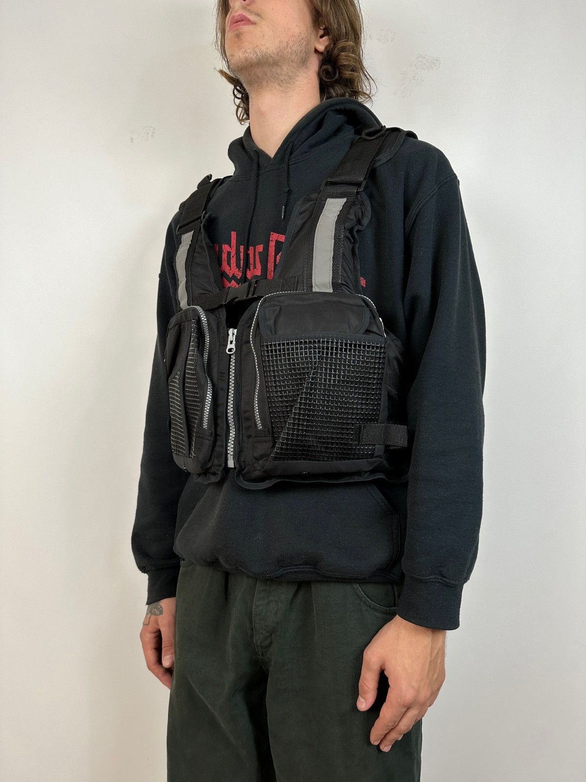 Japanese Brand Multipocket Cargo Utility Vest Y2K Size US XL / EU 56 / 4 - 3 Thumbnail