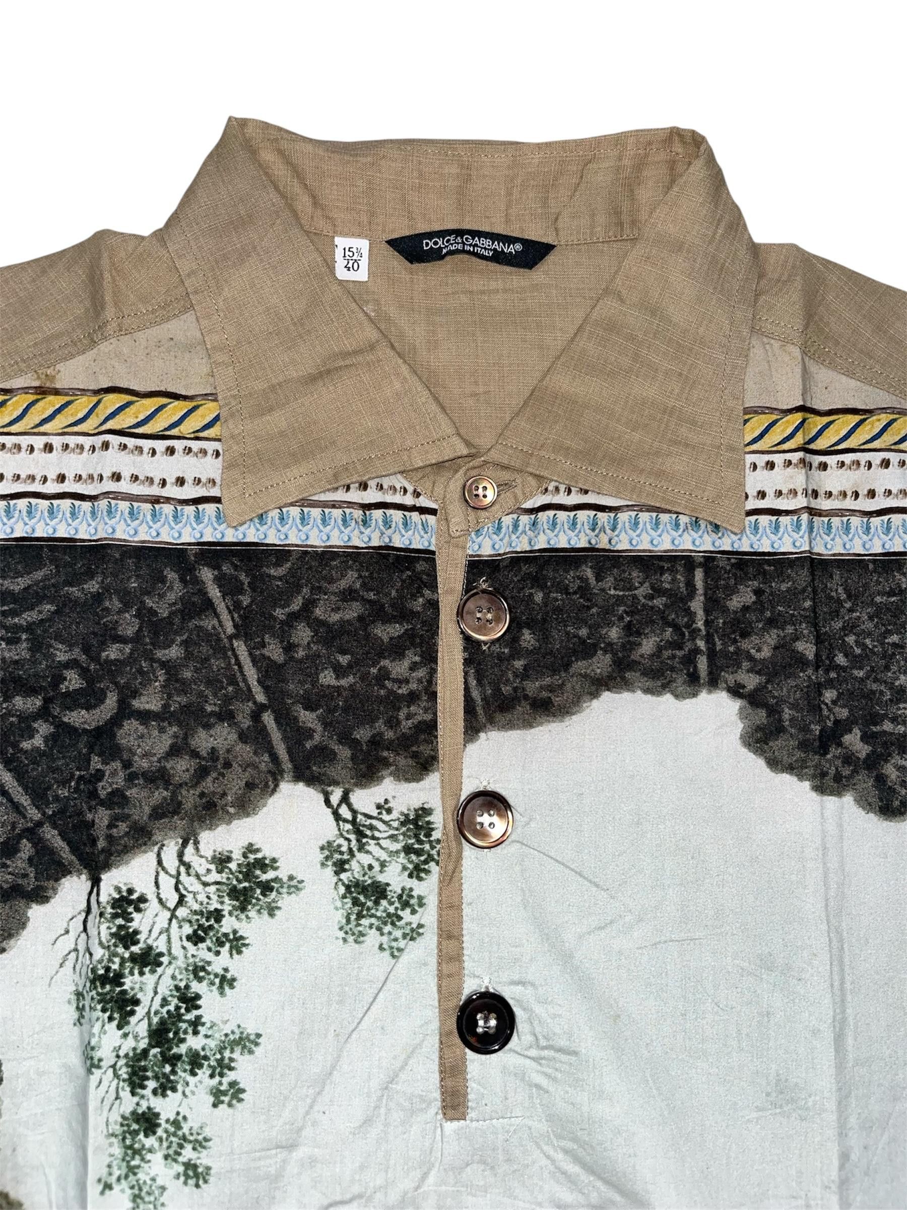 Dolce & Gabbana 💥Rare💥Dolce & Gabbana SS14 Runaway Button Shirt Size US L / EU 52-54 / 3 - 7 Thumbnail