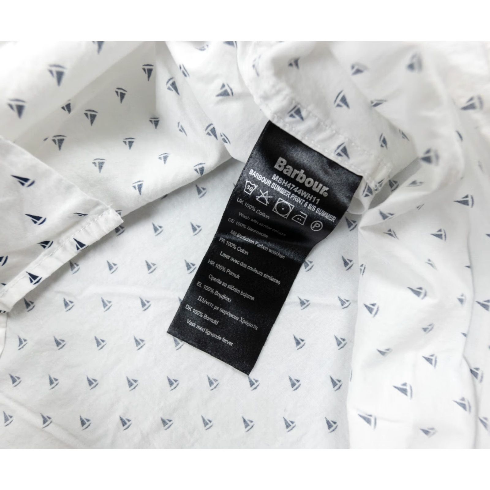Barbour Barbour White Short Sleeve Button-Up Shirt Men's Medium Collared Preppy Size US M / EU 48-50 / 2 - 5 Thumbnail