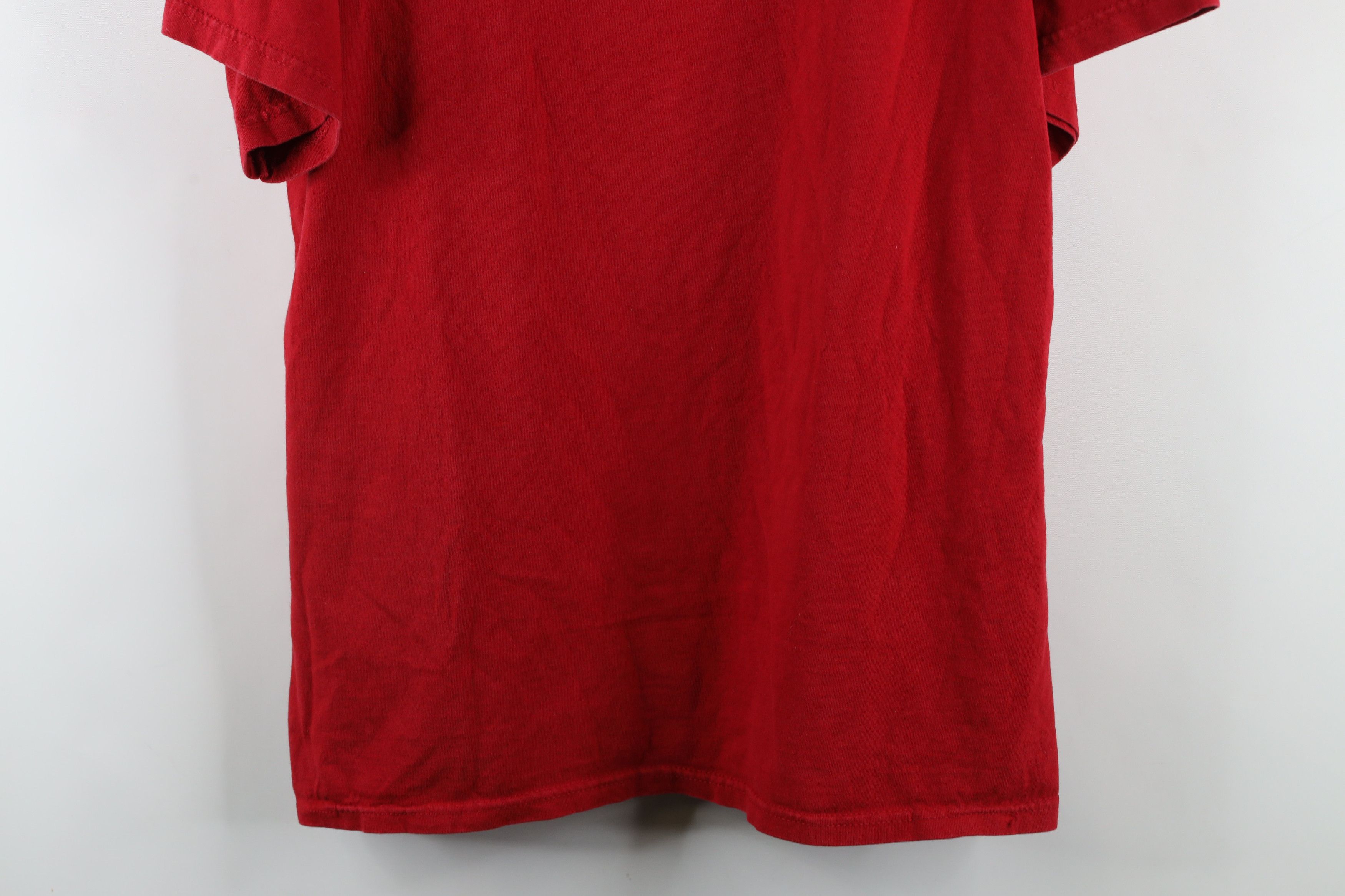 Vintage Vintage 90s Love All Worship One Jesus Fish T-Shirt Red Size US XL / EU 56 / 4 - 3 Thumbnail