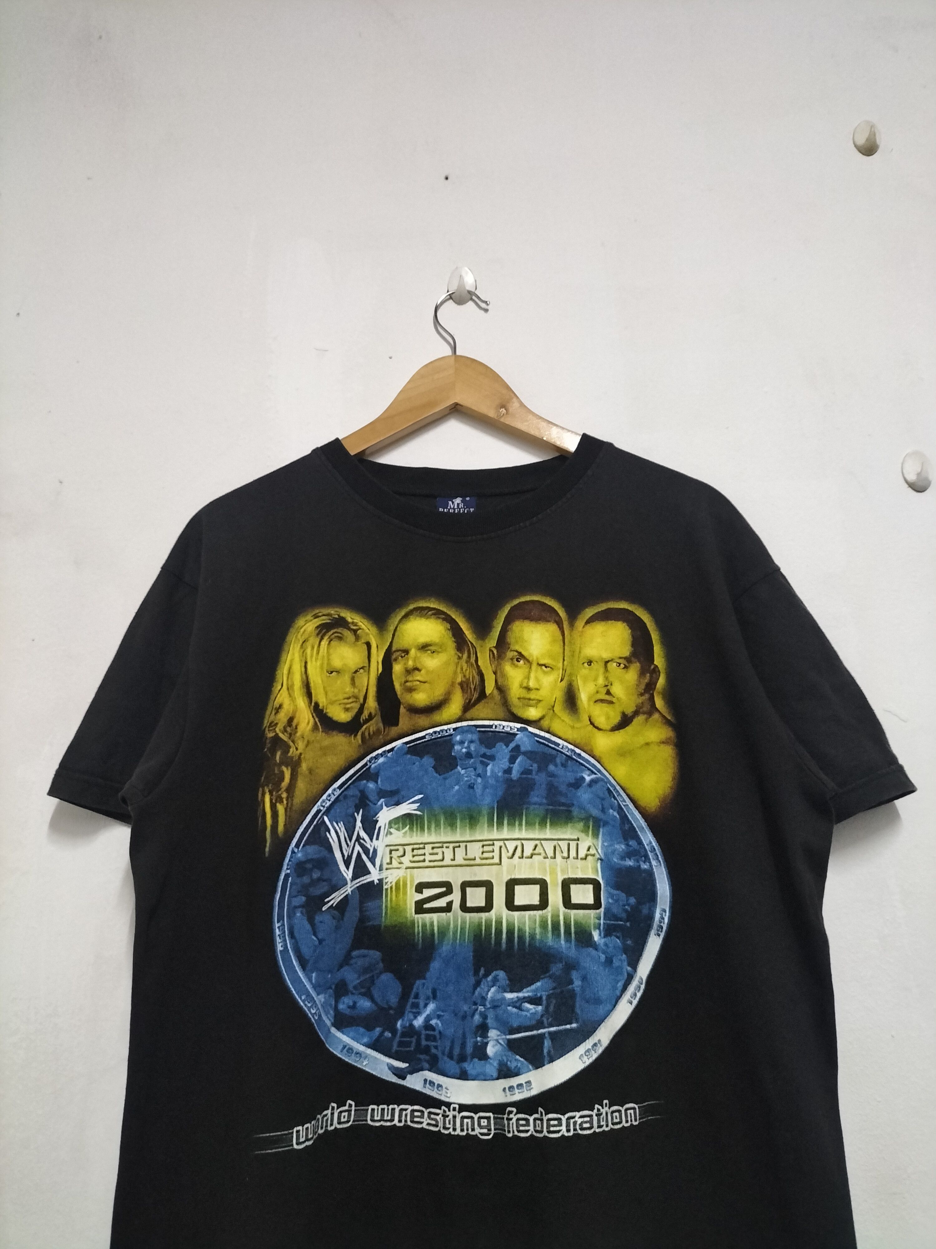 WCW/nWo Vintage WWF WrestleMania 2000 bootleg Y2K shirt Size US L / EU 52-54 / 3 - 1 Thumbnail