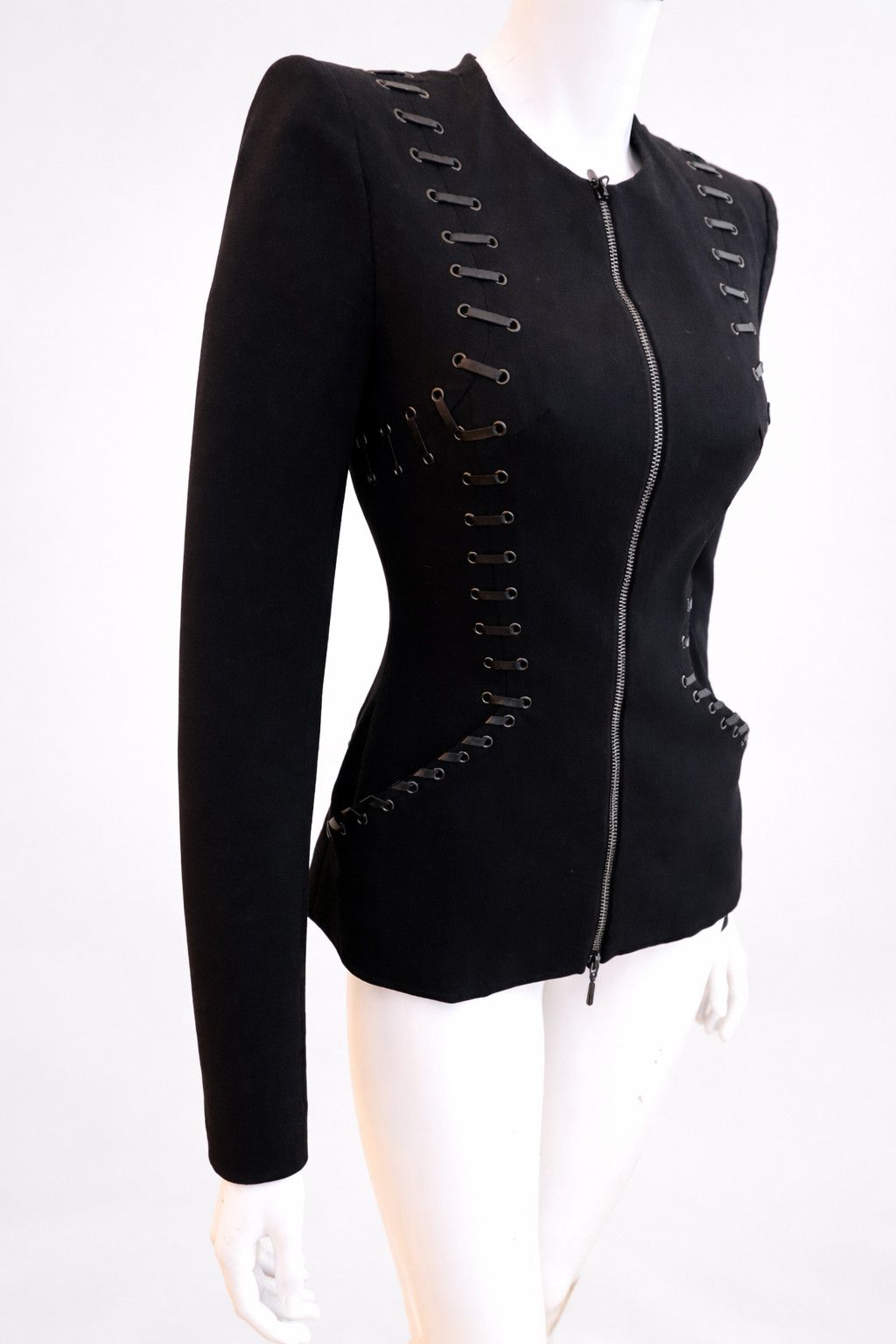 plein sud Plein Sud Corset Lace up Jacket – Archive Bondage Sculptural Size M / US 6-8 / IT 42-44 - 2 Thumbnail