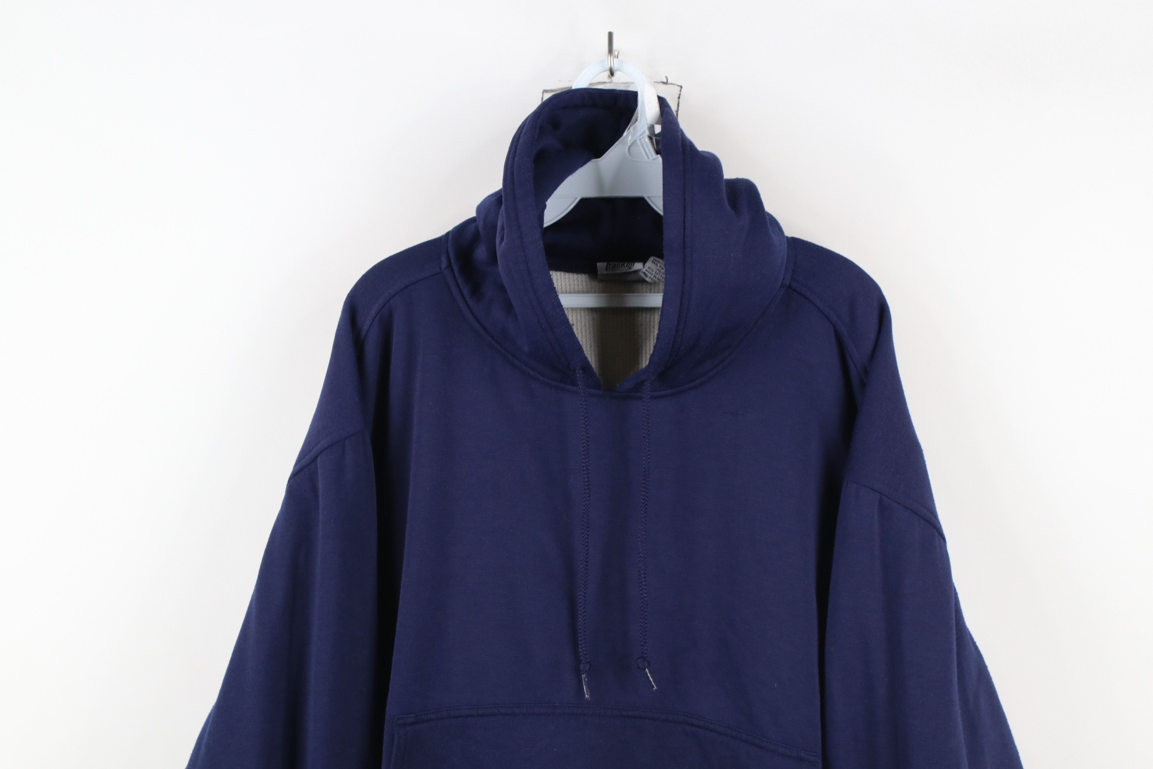 Vintage Vintage 90s Streetwear Double Lined Hoodie Sweatshirt Size US XL / EU 56 / 4 - 2 Thumbnail