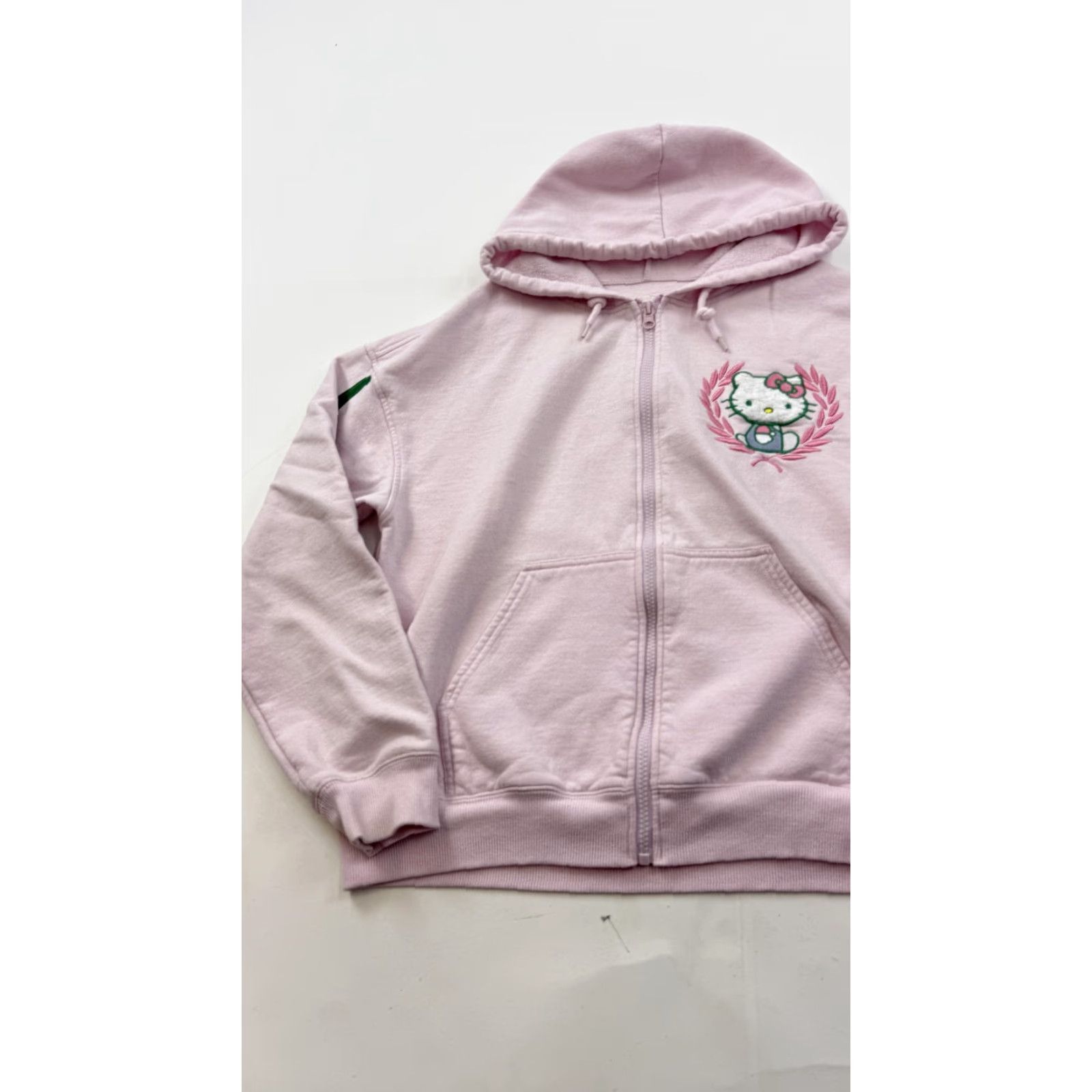 Vintage Sanrio Hello Kitty Hoodie Womens XL Pink Full Zip Fleece Athletic Dept Graphic Size XL / US 12-14 / IT 48-50 - 3 Thumbnail