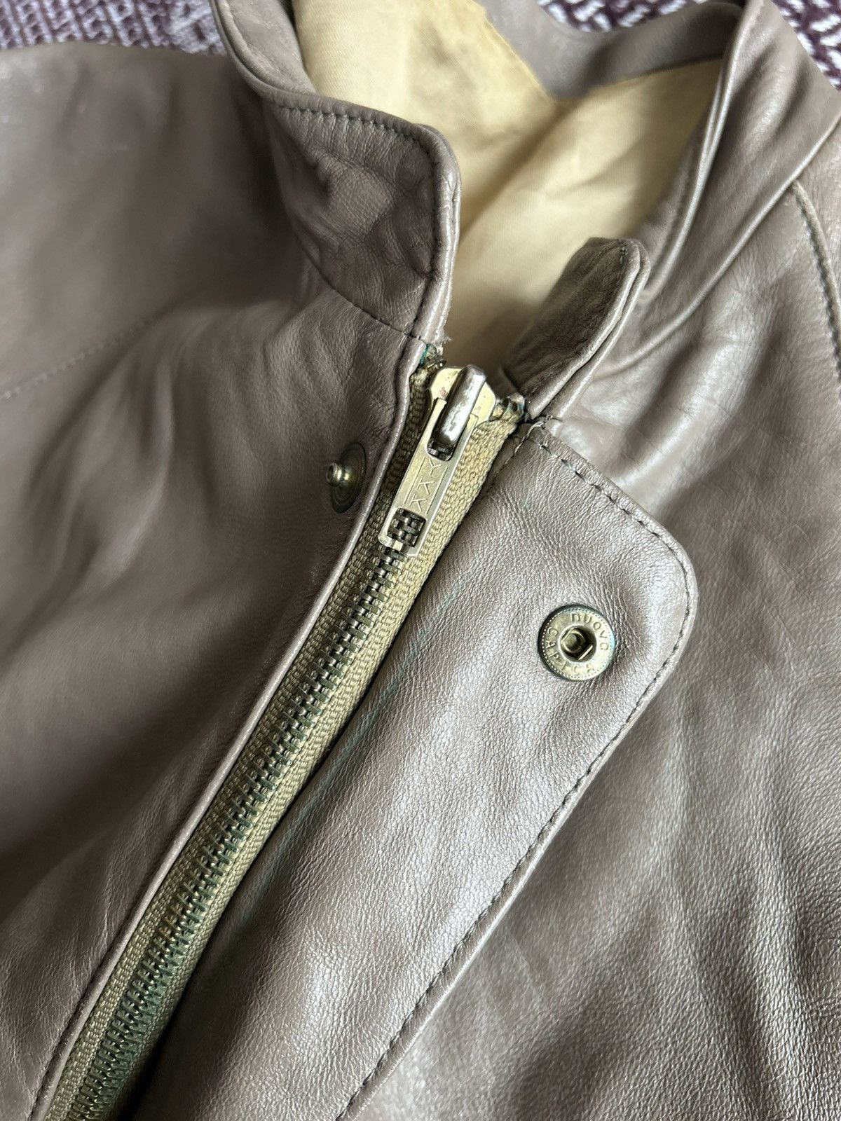 Genuine Leather Vintage Leather Jacket Solid Style Unisex 80s Size Small Size US S / EU 44-46 / 1 - 10 Thumbnail