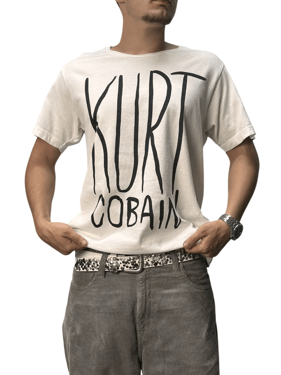 Band Tees 👉 Uniqlo Kurt Cobain Nirvana Band Tee Crazy Travis Y2K Size US L / EU 52-54 / 3 - 1 Thumbnail