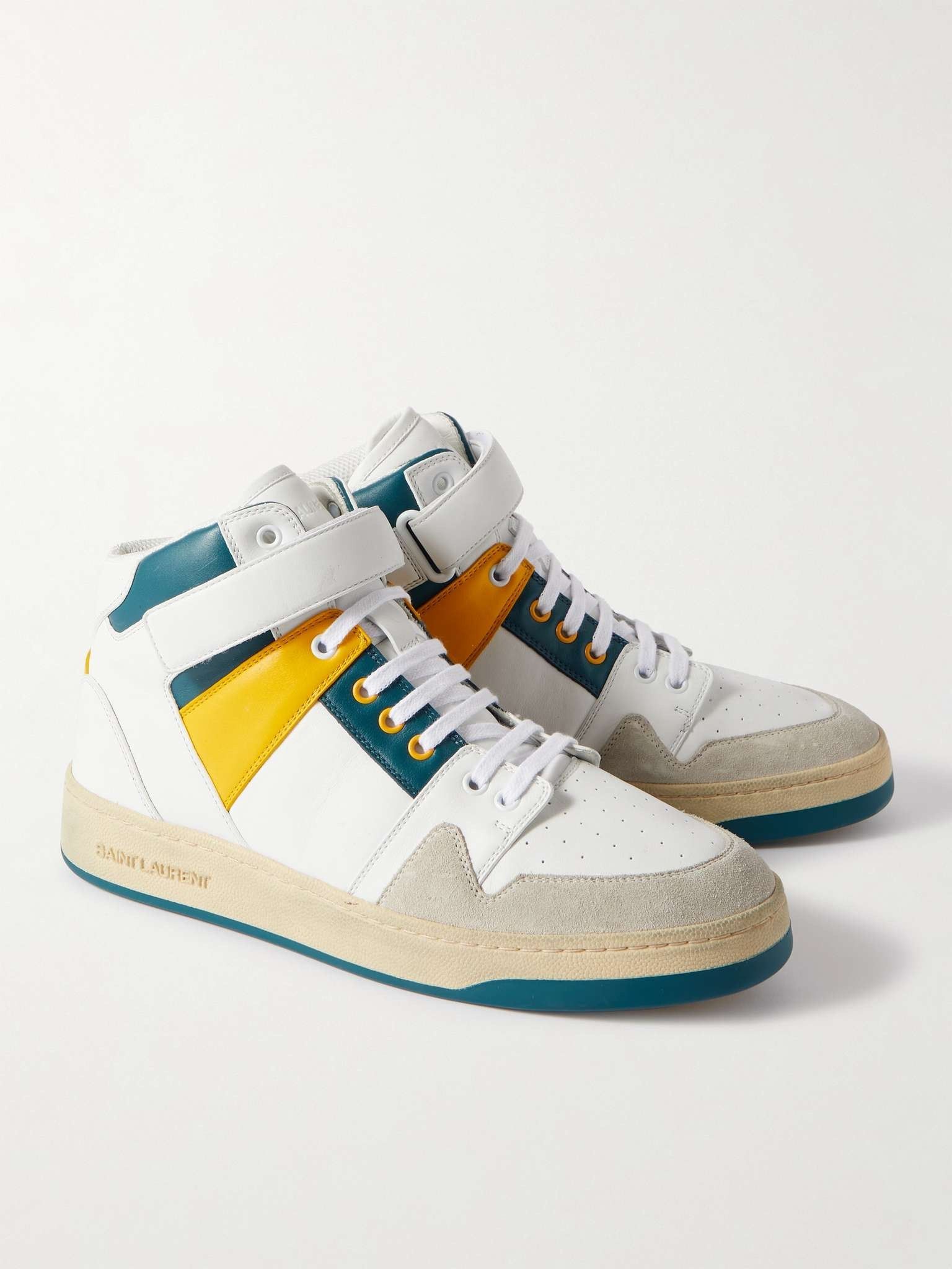 Saint Laurent Paris oc11z1025 757317 LAX Mid Top Sneakers in Multicolor Size US 10 / EU 43 - 3 Thumbnail
