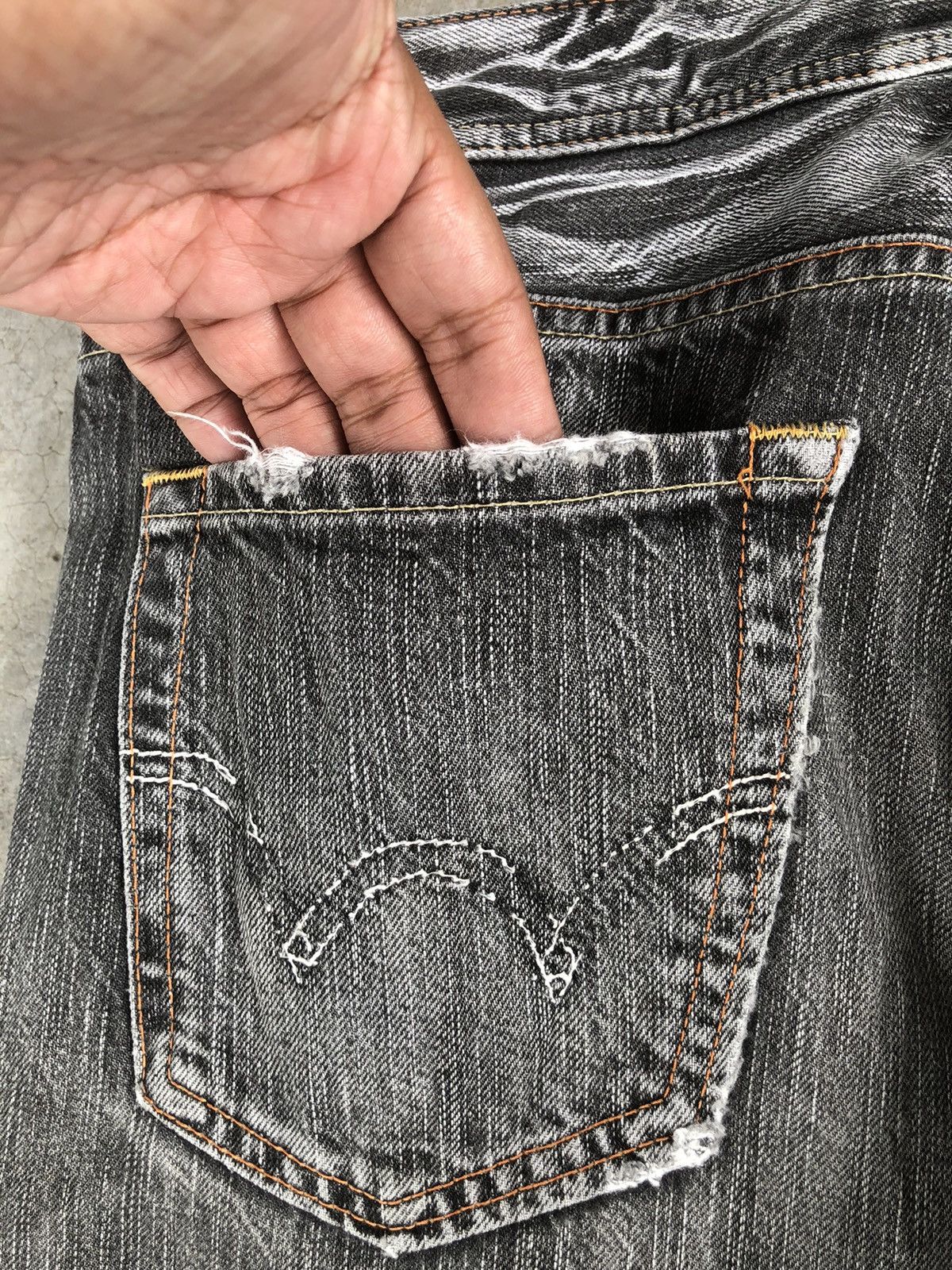 Edwin Japanese Edwin 511 RV Flared Jeans Distressed Broken Jeans Size US 34 / EU 50 - 14 Thumbnail