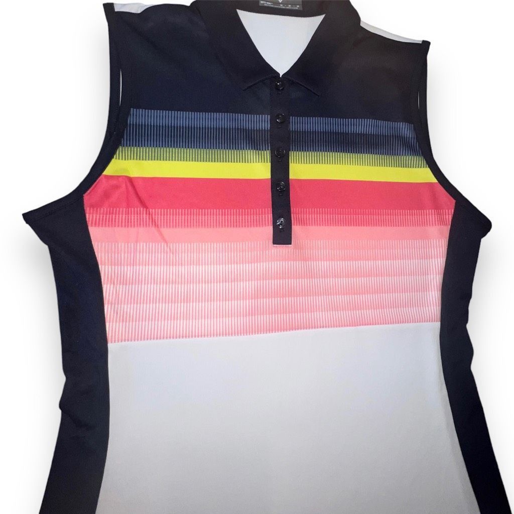 Callaway Callaway OPTI•DRI™ Golf Dress Sun Protection 50UPF Brilliant White Women’s Large Size L / US 10 / IT 46 - 12 Thumbnail