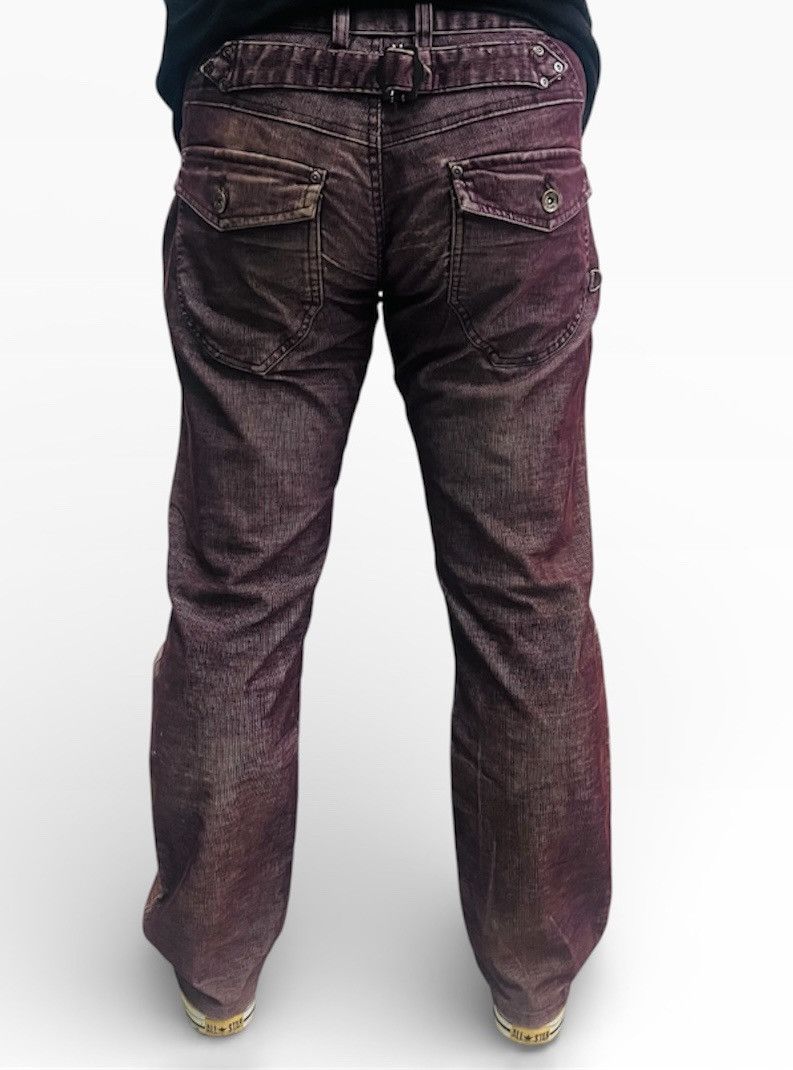 Japanese Brand Semantic Design Purple Washed Flared Corduroy Jeans Size US 34 / EU 50 - 19 Thumbnail