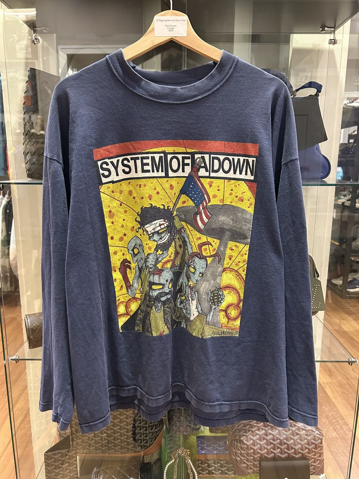 Vintage System of a Down Vintage LS Shirt Size US XL / EU 56 / 4 - 1 Thumbnail