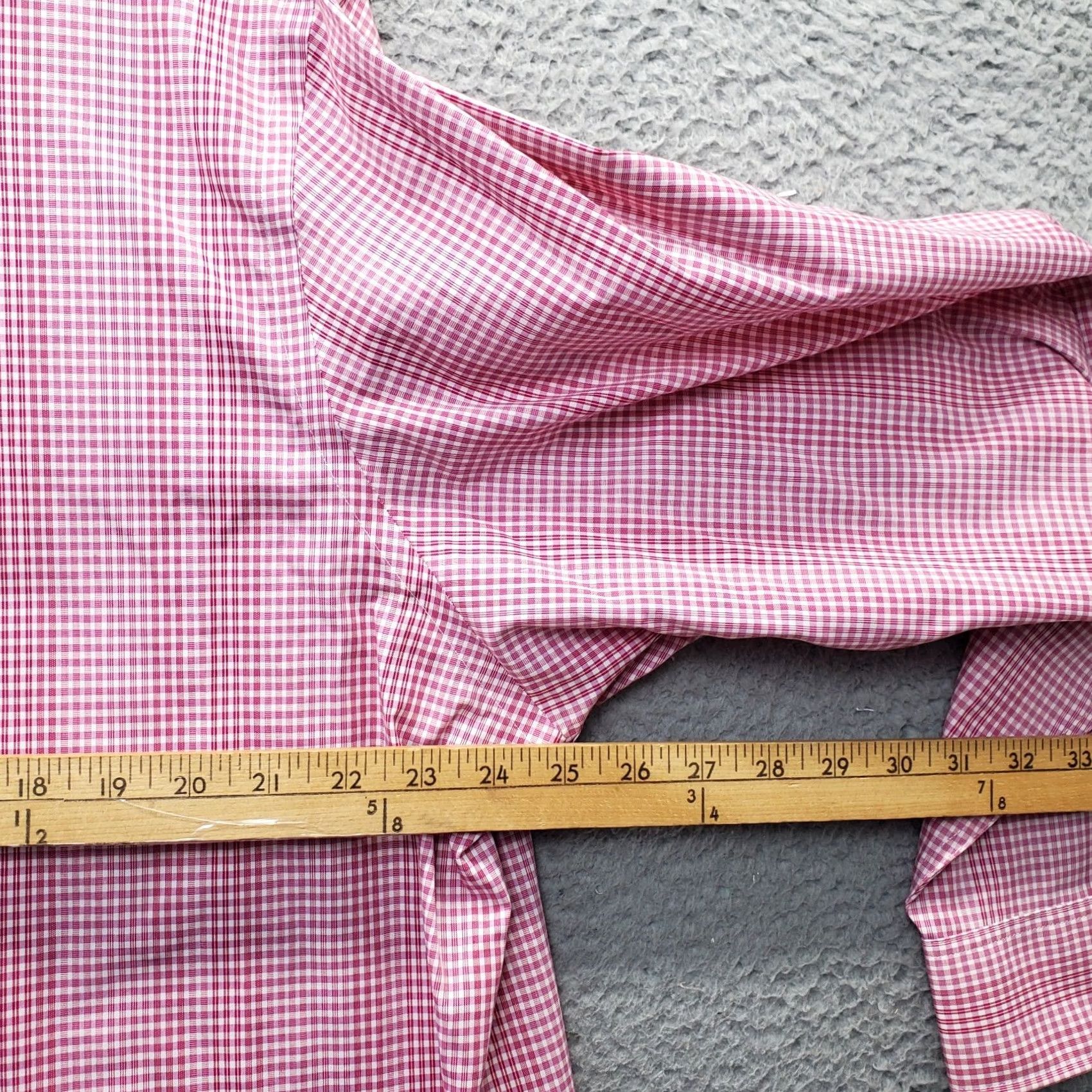 Michael Kors Michael Kors Dress Shirt Mens 18 Multi Checkered Regular Fit Non Iron Button Down XS Size 48R - 6 Thumbnail