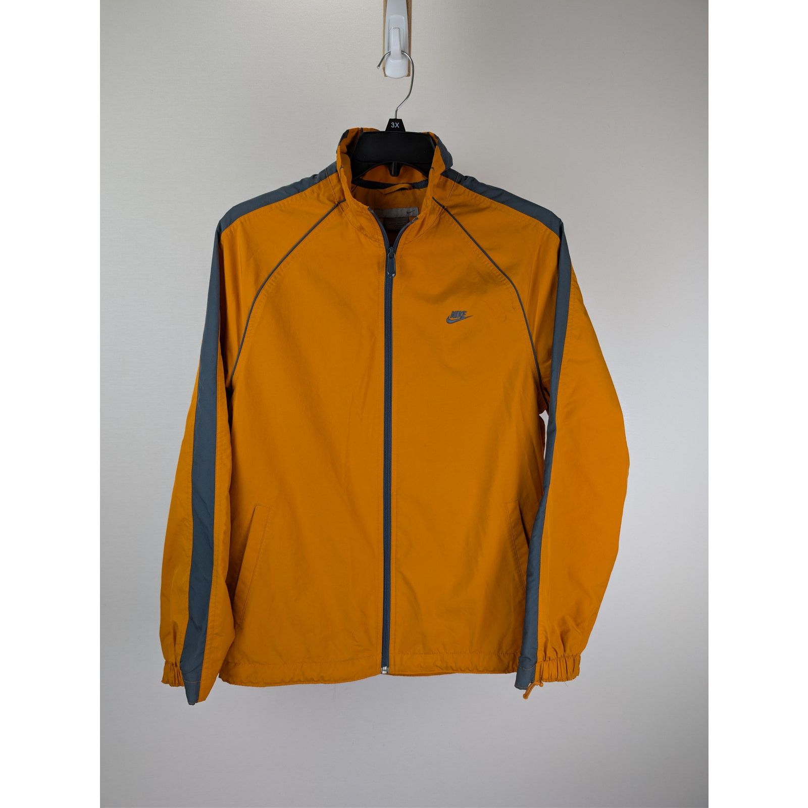 Nike o1rshd1 Vintage Nike Collared Windbreaker Jacket in orange Size US M / EU 48-50 / 2 - 2 Thumbnail