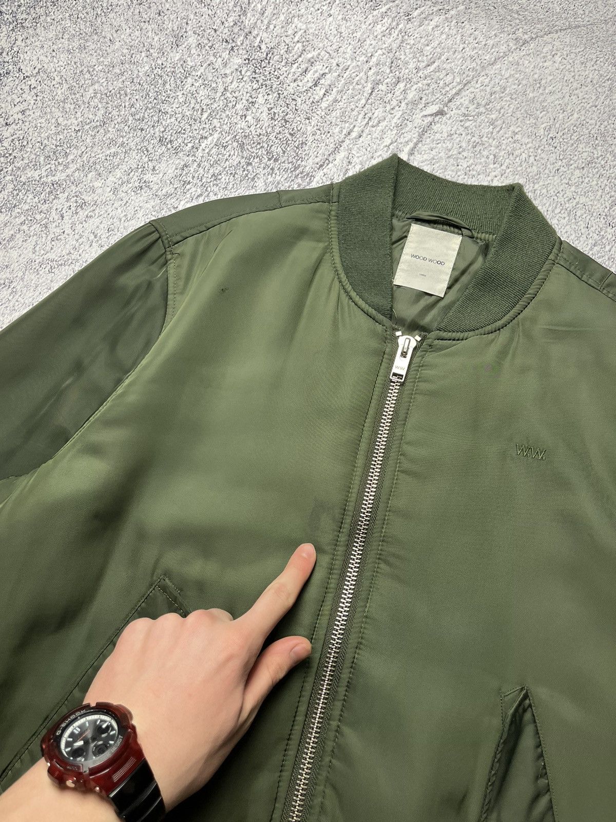 Vintage Wood Wood Romantic Bomber Jacket MA1 Luxury Y2K Size US L / EU 52-54 / 3 - 9 Thumbnail