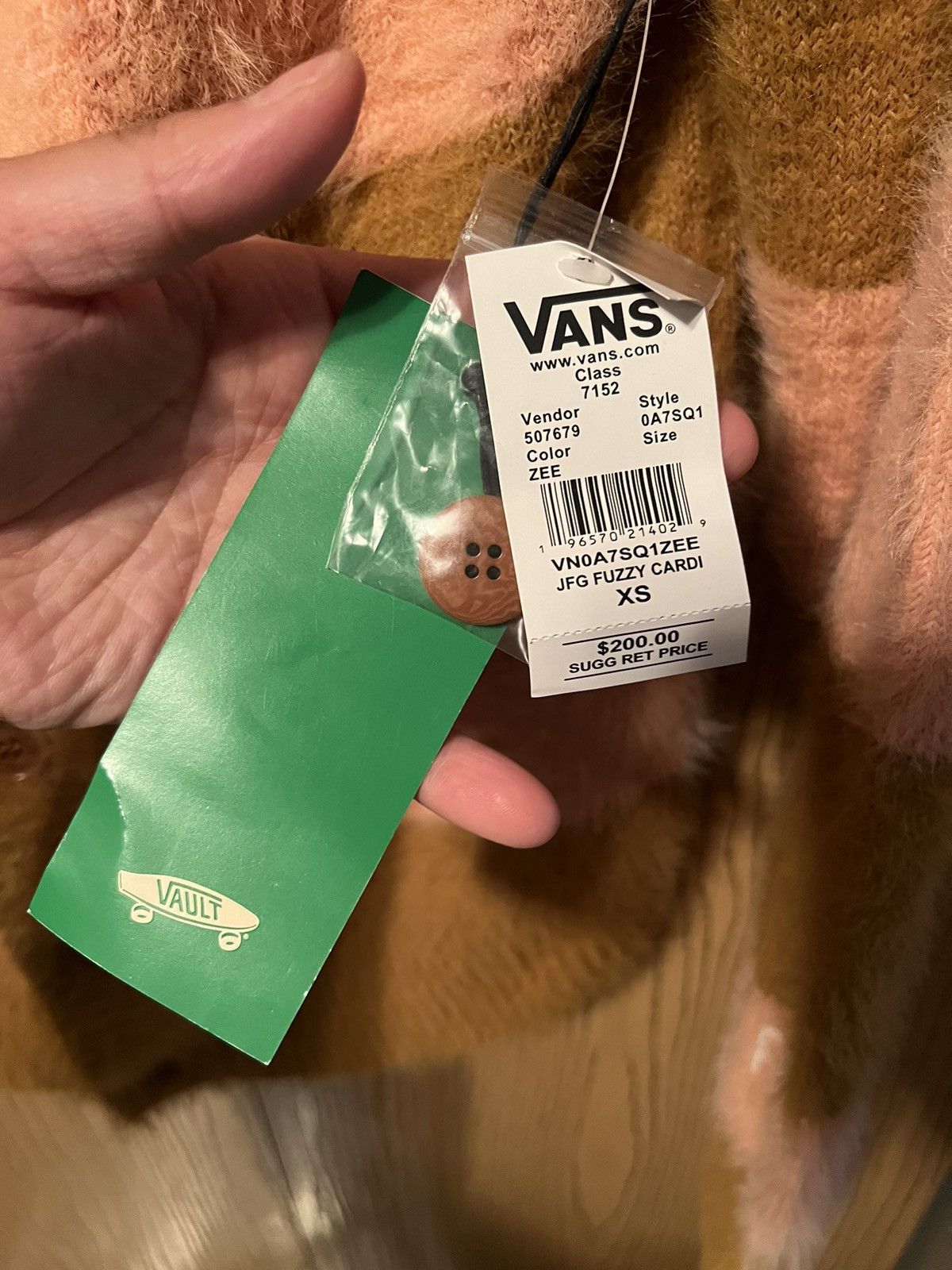 Joe Freshgoods × Vans JFG Cardigan Sweater Chocolate Valley Resort Sz XS Size US XS / EU 42 / 0 - 3 Thumbnail