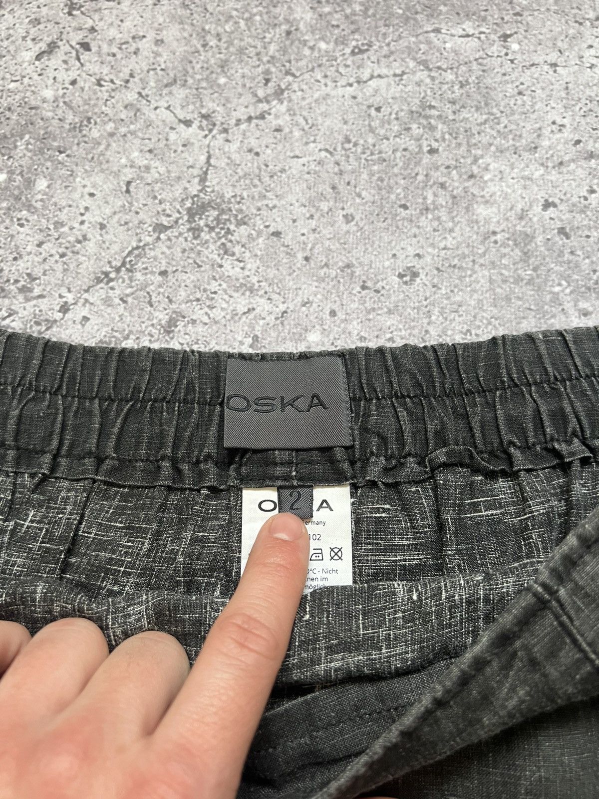 Japanese Brand × OSKA Oska Baggy Linen Pants Trousers Gray Size 26" / US 2 / IT 38 - 10 Thumbnail