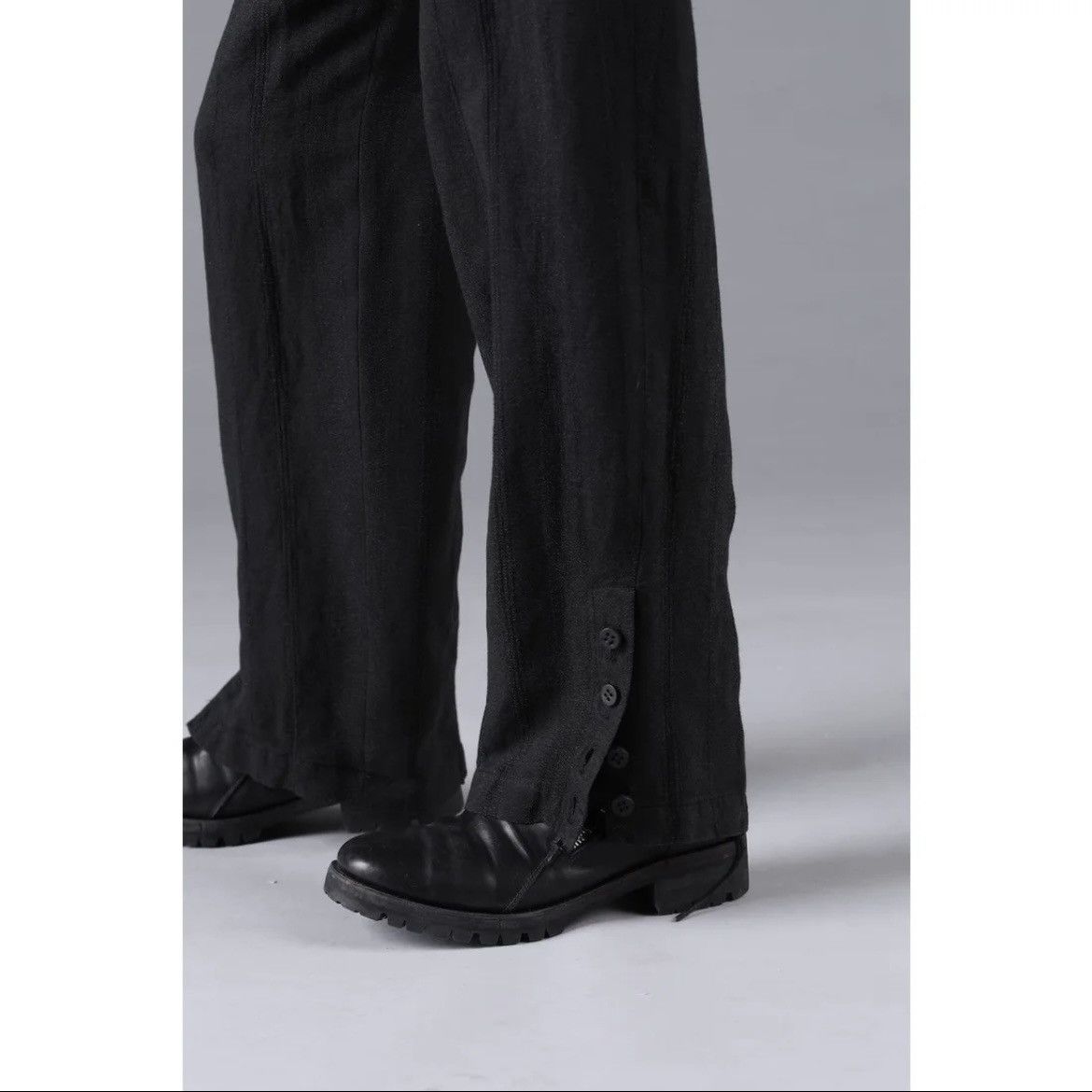 D.Hygen Stripe Jacquard Side Open Wide Pants - Like Devoa & Masnada Size US 30 / EU 46 - 9 Thumbnail