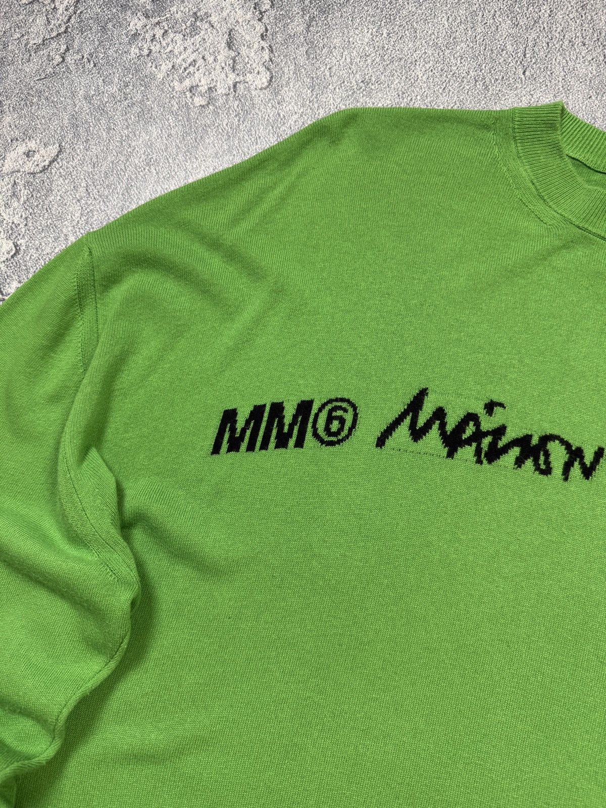 Maison Margiela Maison Margiela MM6 Oversize Sweater Spellout Big Logo Size US S / EU 44-46 / 1 - 3 Thumbnail