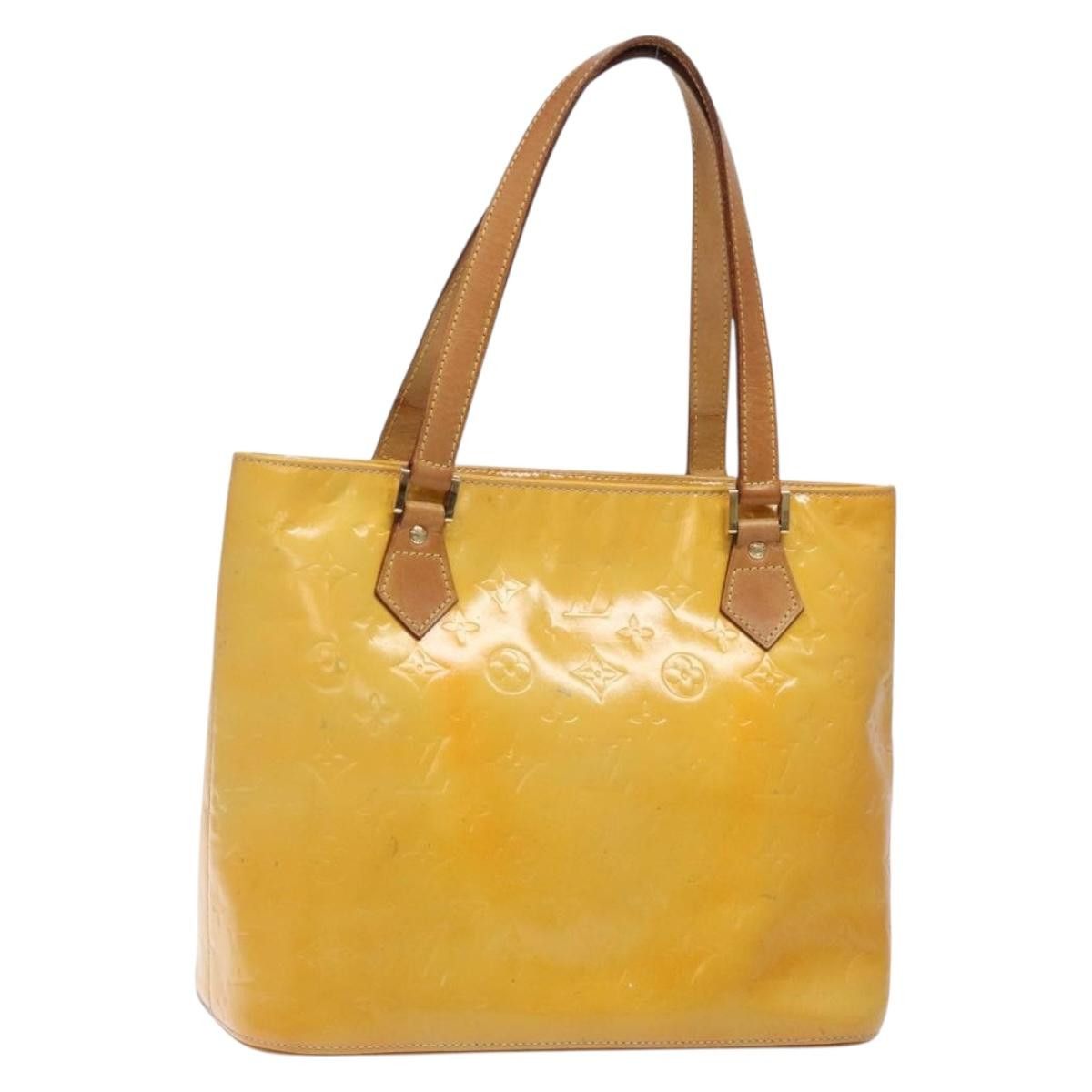 Louis Vuitton LOUIS VUITTON Monogram Vernis Houston Hand Bag Gris M91053 Size ONE SIZE - 1 Thumbnail