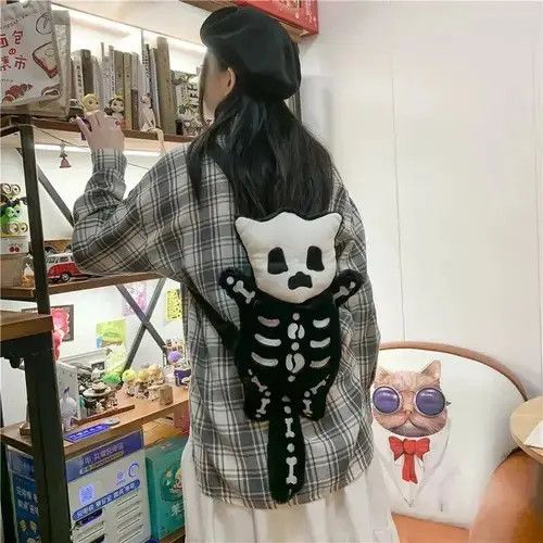 Other Skull Plush Backpack Size ONE SIZE - 3 Thumbnail
