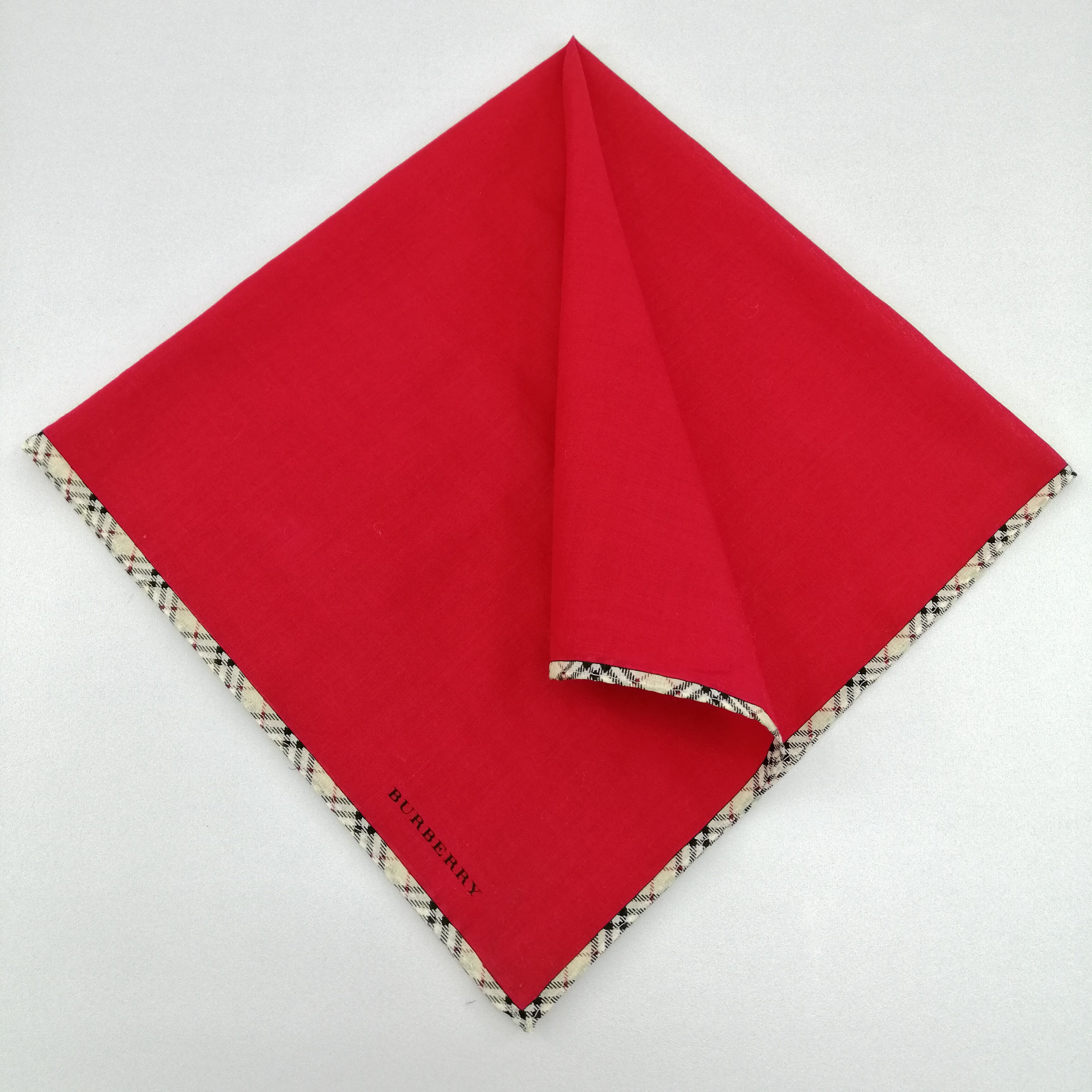 Burberry × Vintage Burberry Handkerchief/Neckerchief/Bandana-KD3071 Size ONE SIZE - 1 Thumbnail