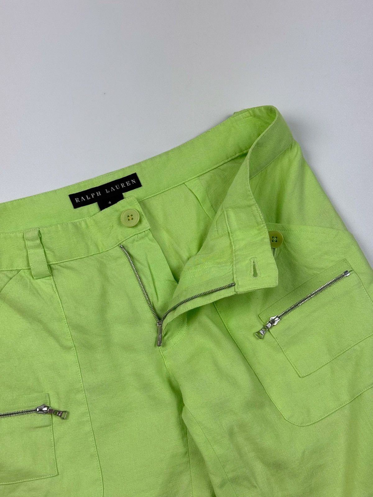 Ralph Lauren Black Label Ralph Lauren Black Label Linen Blend Capri Cargo Pants Size 27" / US 4 / IT 40 - 7 Thumbnail
