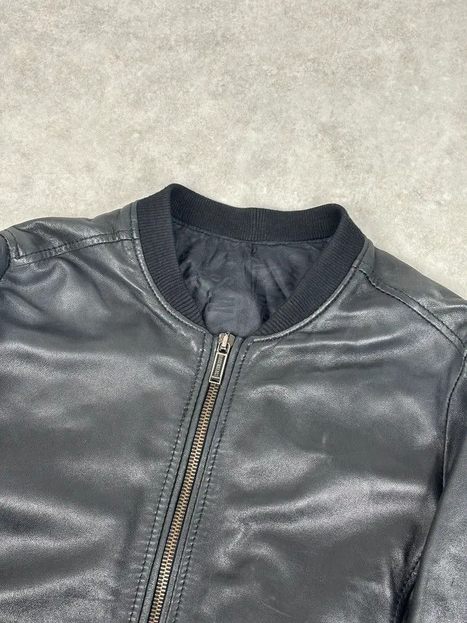 Dirk Bikkembergs AW2010 Bikkembergs Black Sheep Leather Bomber Jacket Size US S / EU 44-46 / 1 - 5 Thumbnail