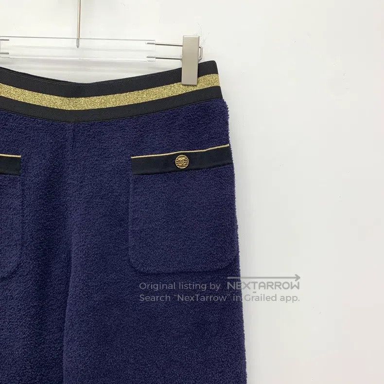 Chanel Chanel Cruise Series Dark Blue Cotton Casual Knitted Towel Size 25" / US 0 / IT 36 - 3 Thumbnail