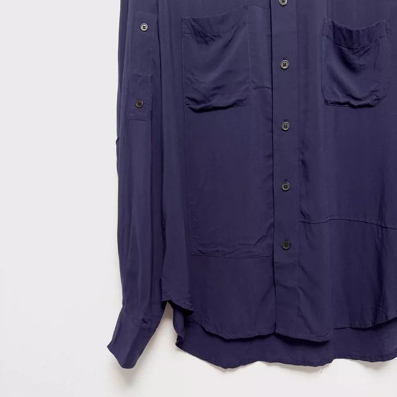 Yohji Yamamoto Yohji Yamamoto 2013SS Double Chest Pocket Rayon Shirt 2505- Size US M / EU 48-50 / 2 - 4 Thumbnail