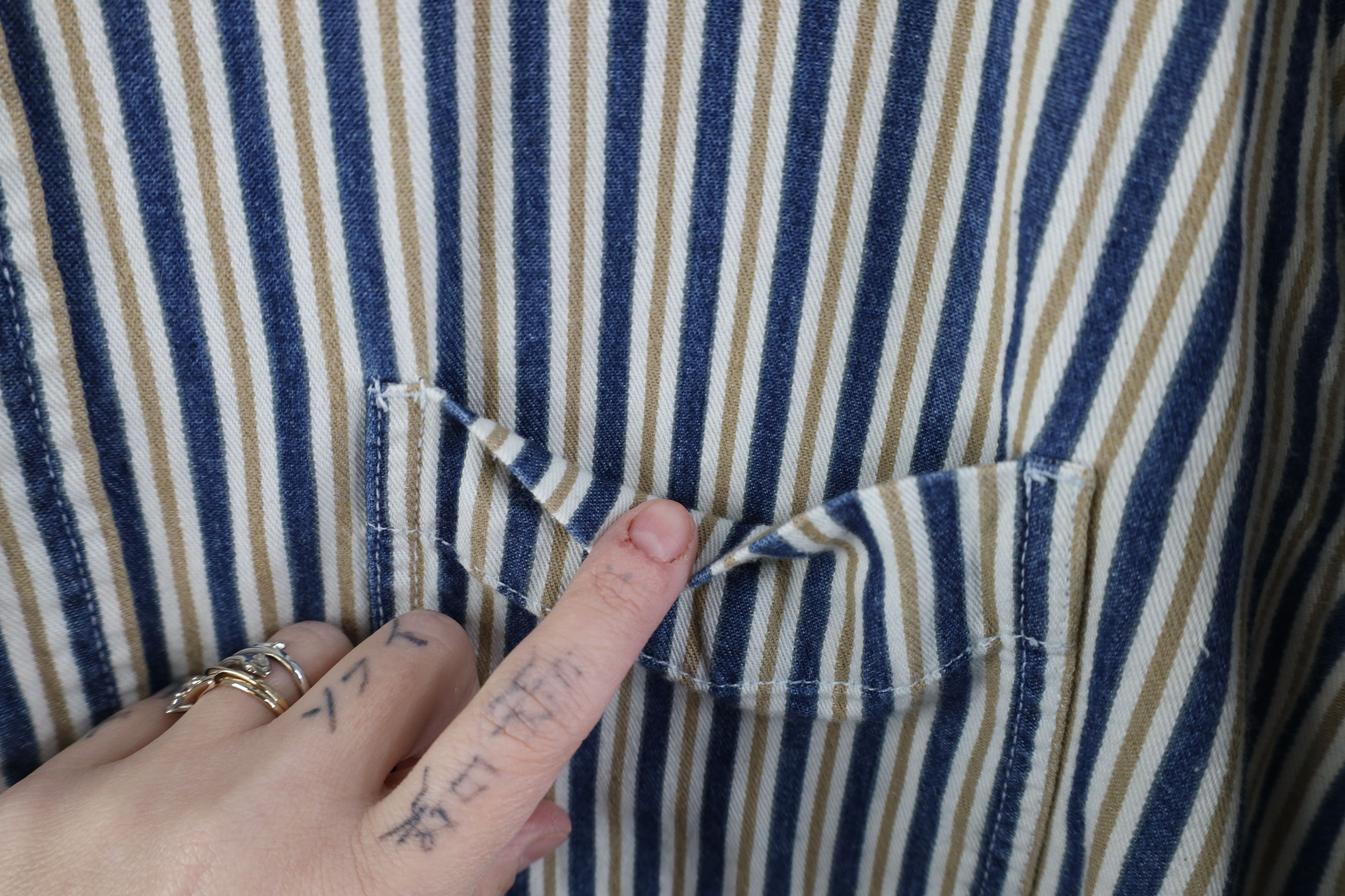 Vintage Vintage 90s Streetwear Denim Collared Button Down Shirt Size US XL / EU 56 / 4 - 5 Thumbnail