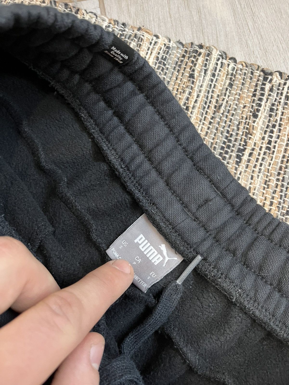 Puma × Vintage Puma Sweatpants faded black fleece pants minimalistic Size US 30 / EU 46 - 10 Thumbnail