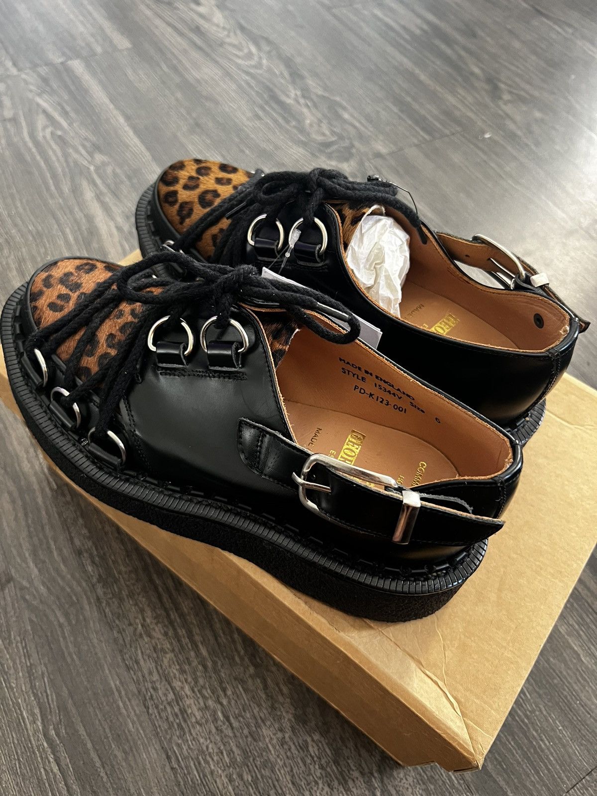 Comme des Garcons Comme Des Garcons x George Cox D Ring Buckle Leopard Creeper Size US 7 / EU 40 - 3 Thumbnail