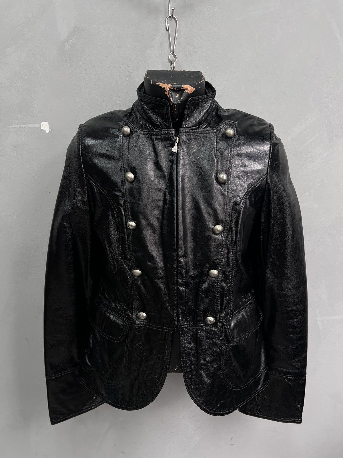 Japanese Brand Vintage Japanese Archival Leather Jacket Opium