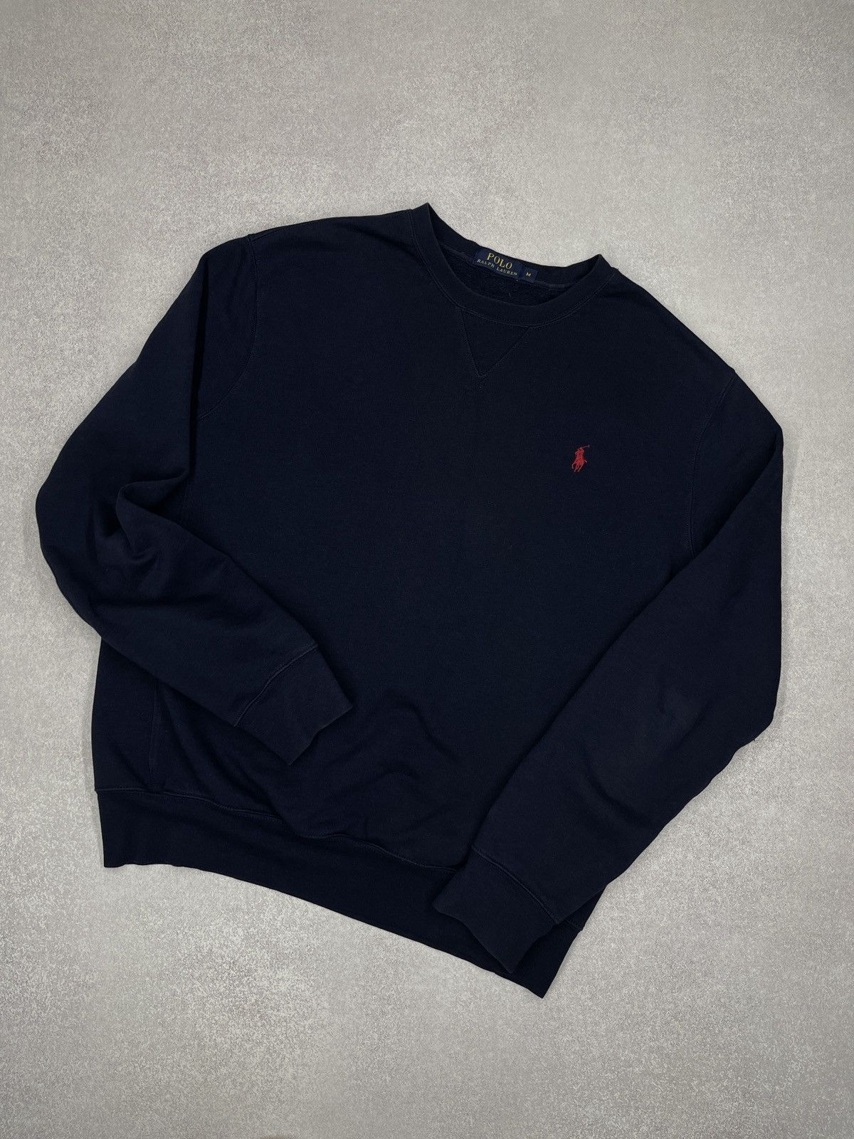Polo Ralph Lauren Mens Polo Ralph Lauren Navy Sweatshirt Y2K Rugby Size US M / EU 48-50 / 2 - 1 Thumbnail