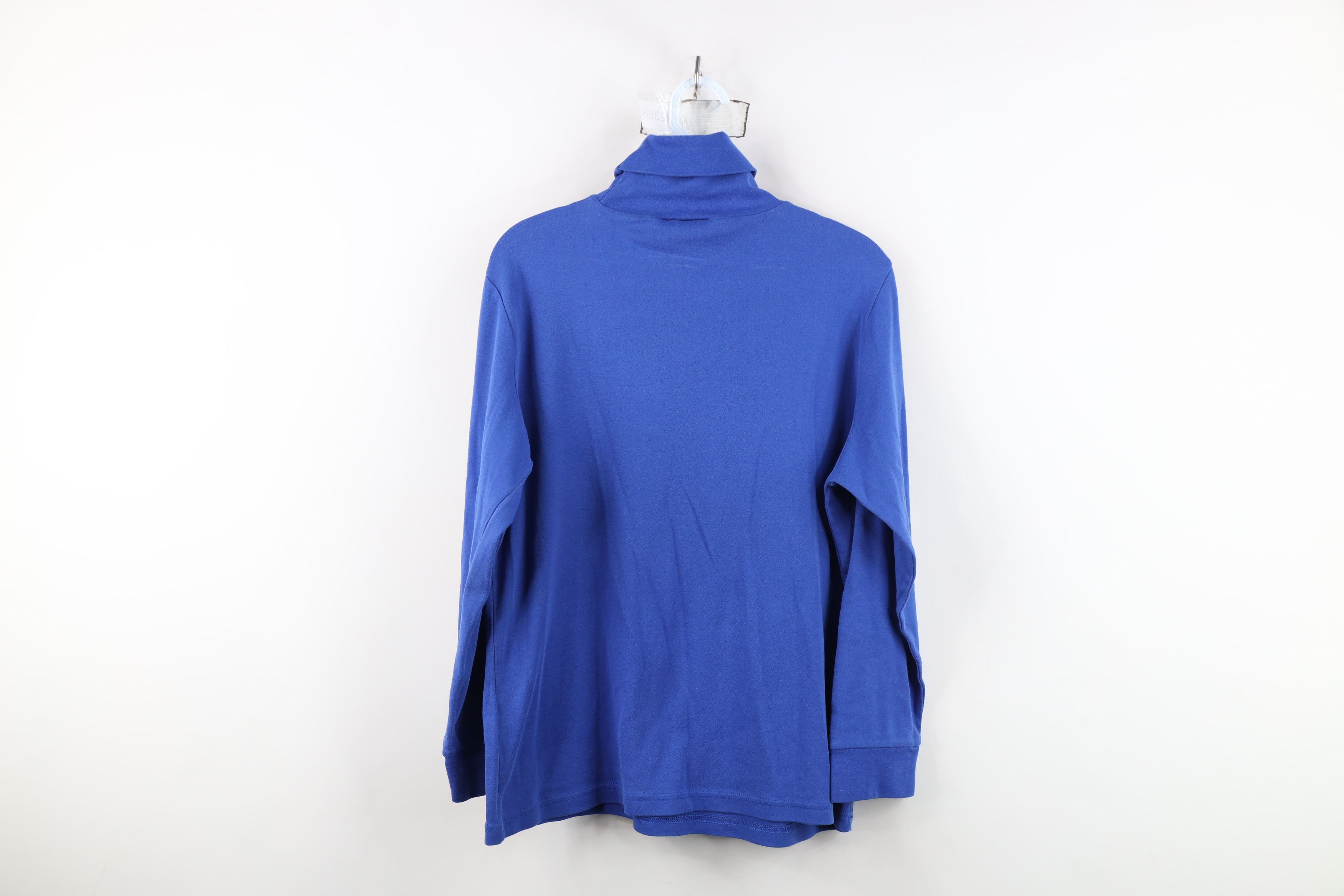 Vintage Vintage 90s Streetwear Blank Long Sleeve Turtleneck T-Shirt Size L / US 10 / IT 46 - 9 Thumbnail