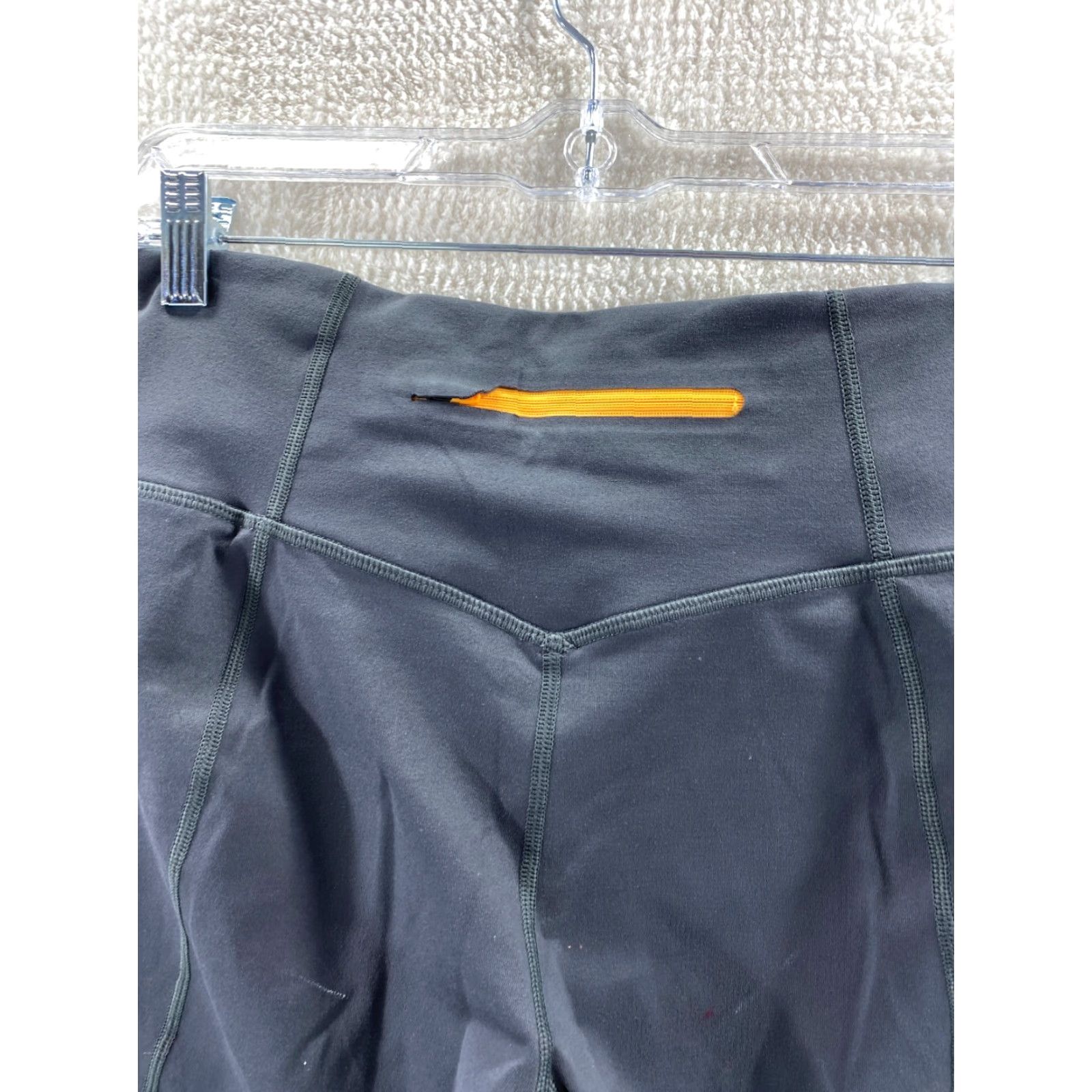 Nike Nike Dri-Fit Womens Leggings Capri Shirt Pants - Gray Orange Swoosh Medium M Womens Nike Dri-FIT Capris Size 32" / US 10 / IT 46 - 3 Thumbnail