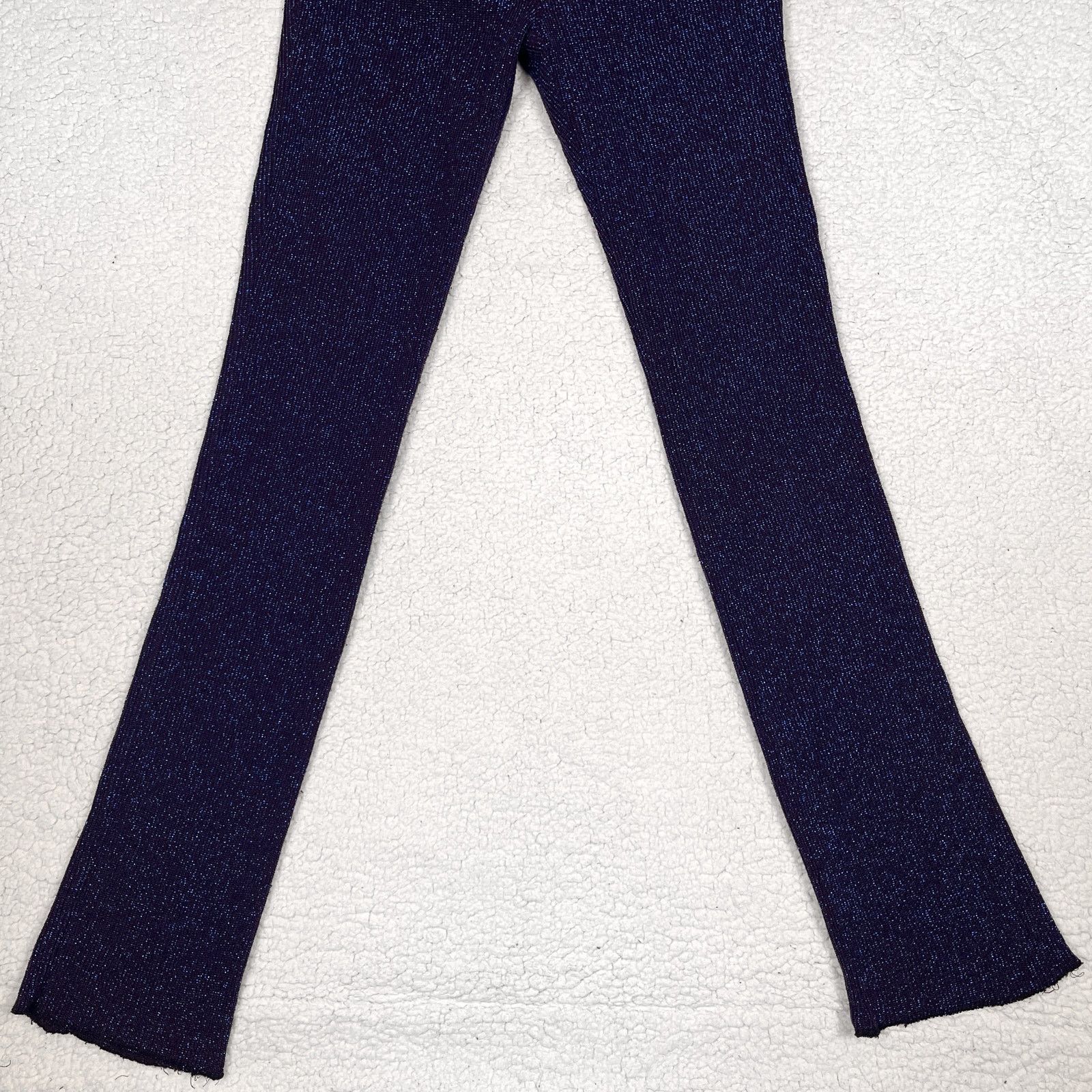 Vintage 90s Lip Service Sparkly Blue Pants Small Womens Goth