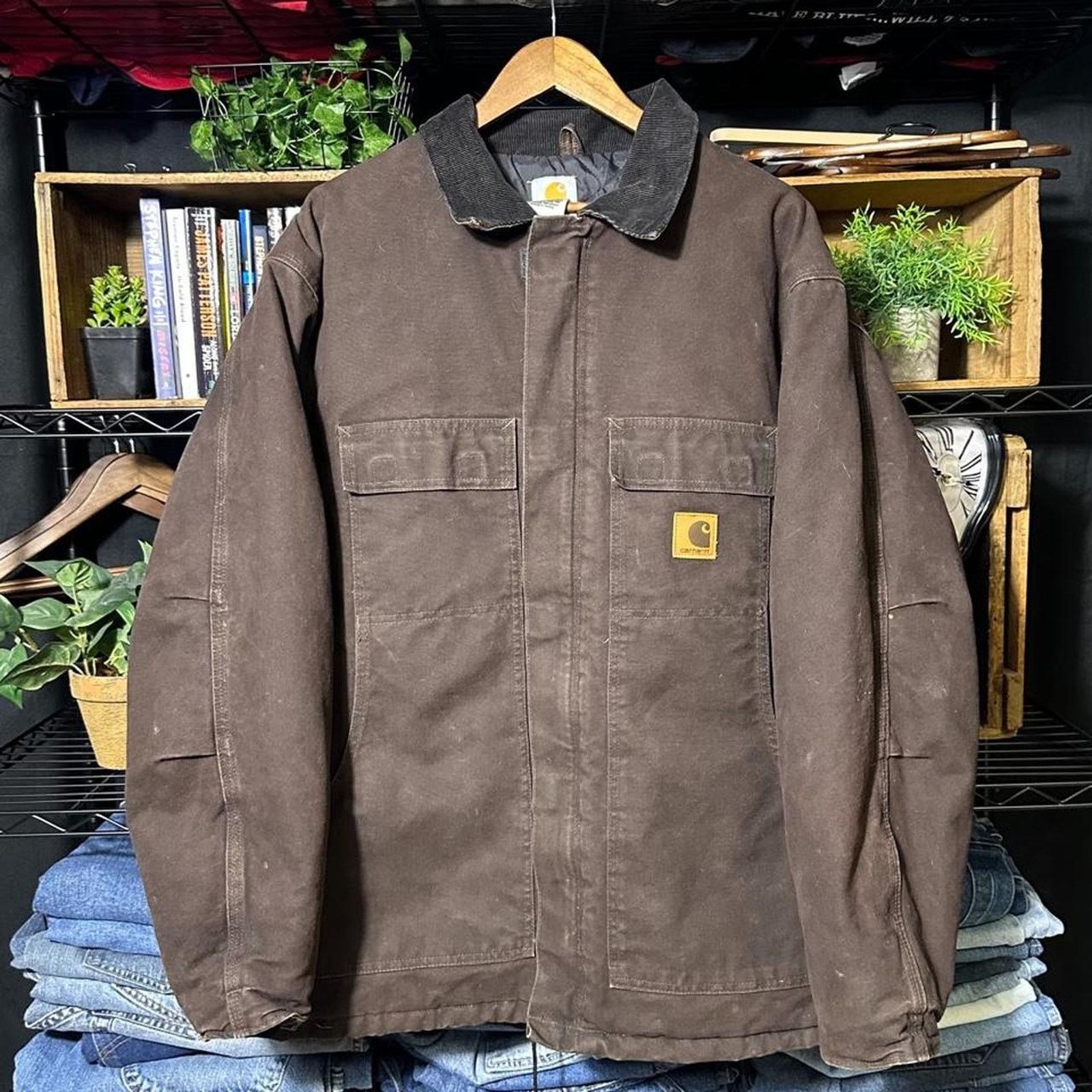 Carhartt Carhartt C26 DKB Dark Brown Chore Jacket Mens XL Arctic Coat Size US XL / EU 56 / 4 - 1 Thumbnail