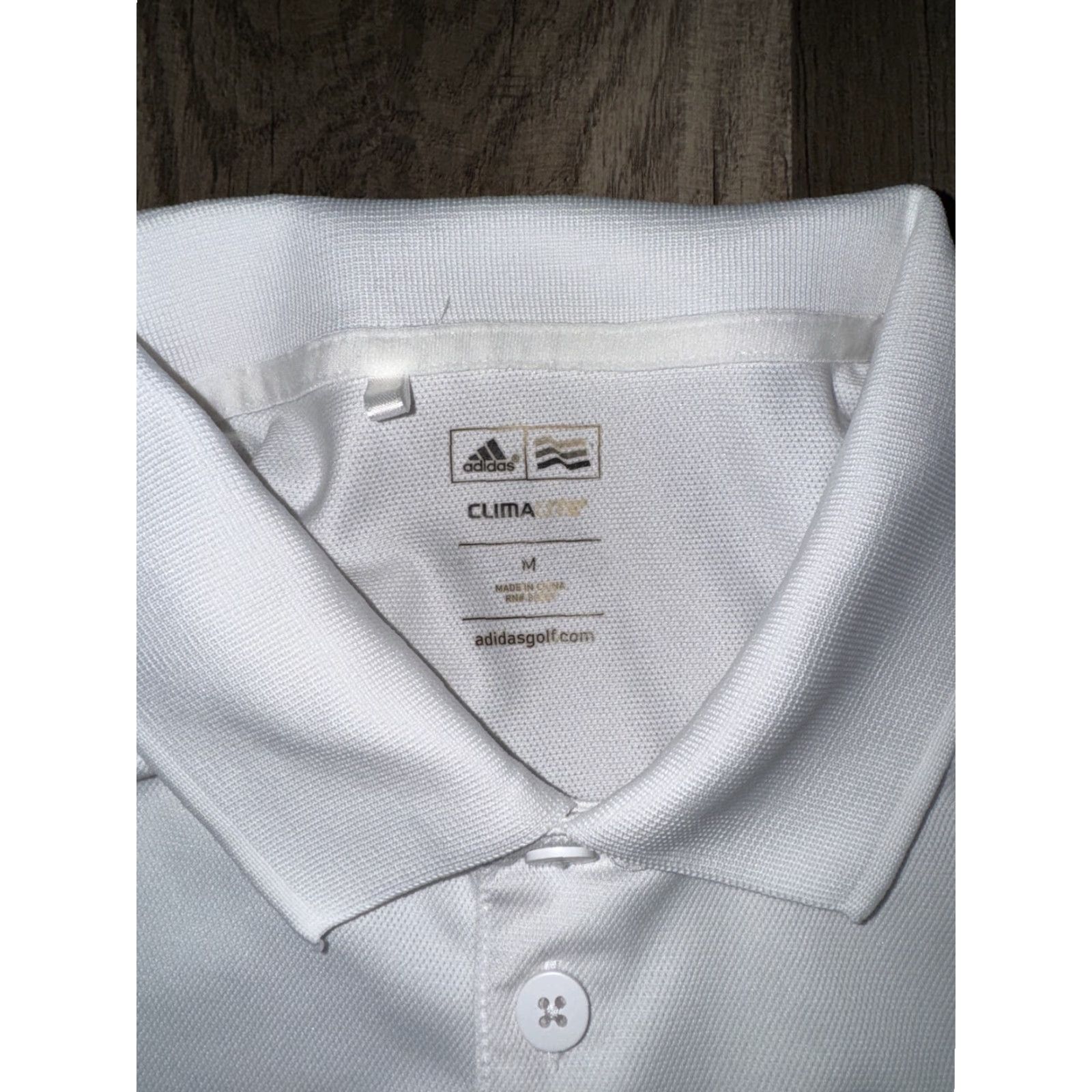 Adidas Adidas Golf Polo Shirt White Medium 21x25 Mens Polo Shirt White Medium Adidas Golf Polo Mens Size US M / EU 48-50 / 2 - 2 Thumbnail